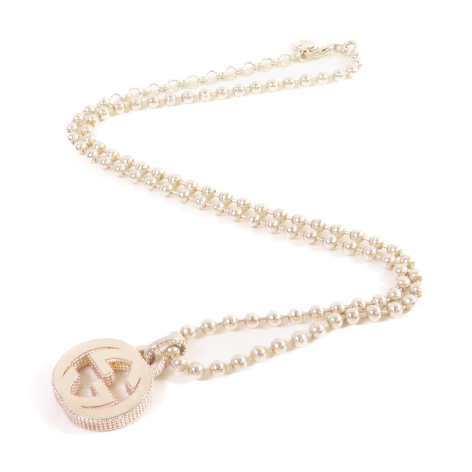 GUCCI 925純銀GG Silver Necklace項鏈銀色