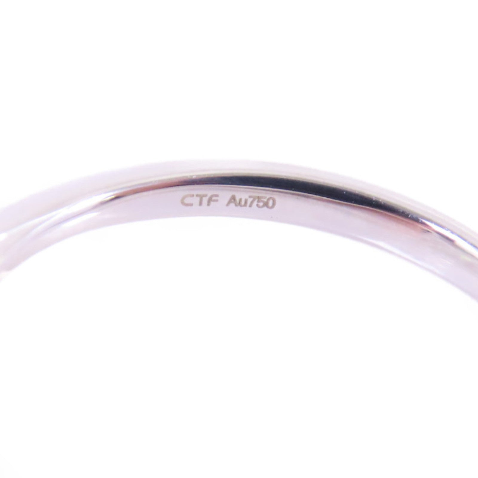 JEWELRY 18K白金Tourmaline/Diamond Ring 0.832ct電氣石/0.08ct鑽石戒指US#9.25