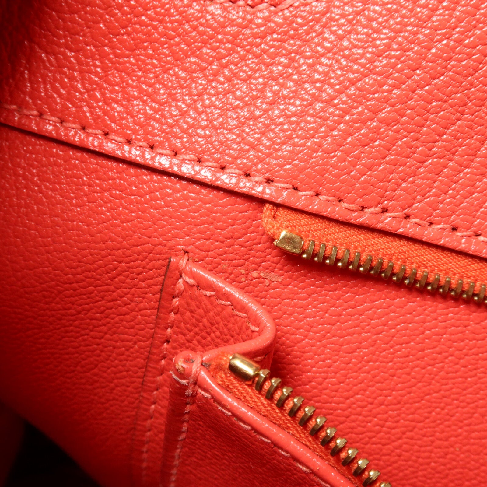 HERMES Togo皮革Birkin 35手挽袋Rouge Pivoine
