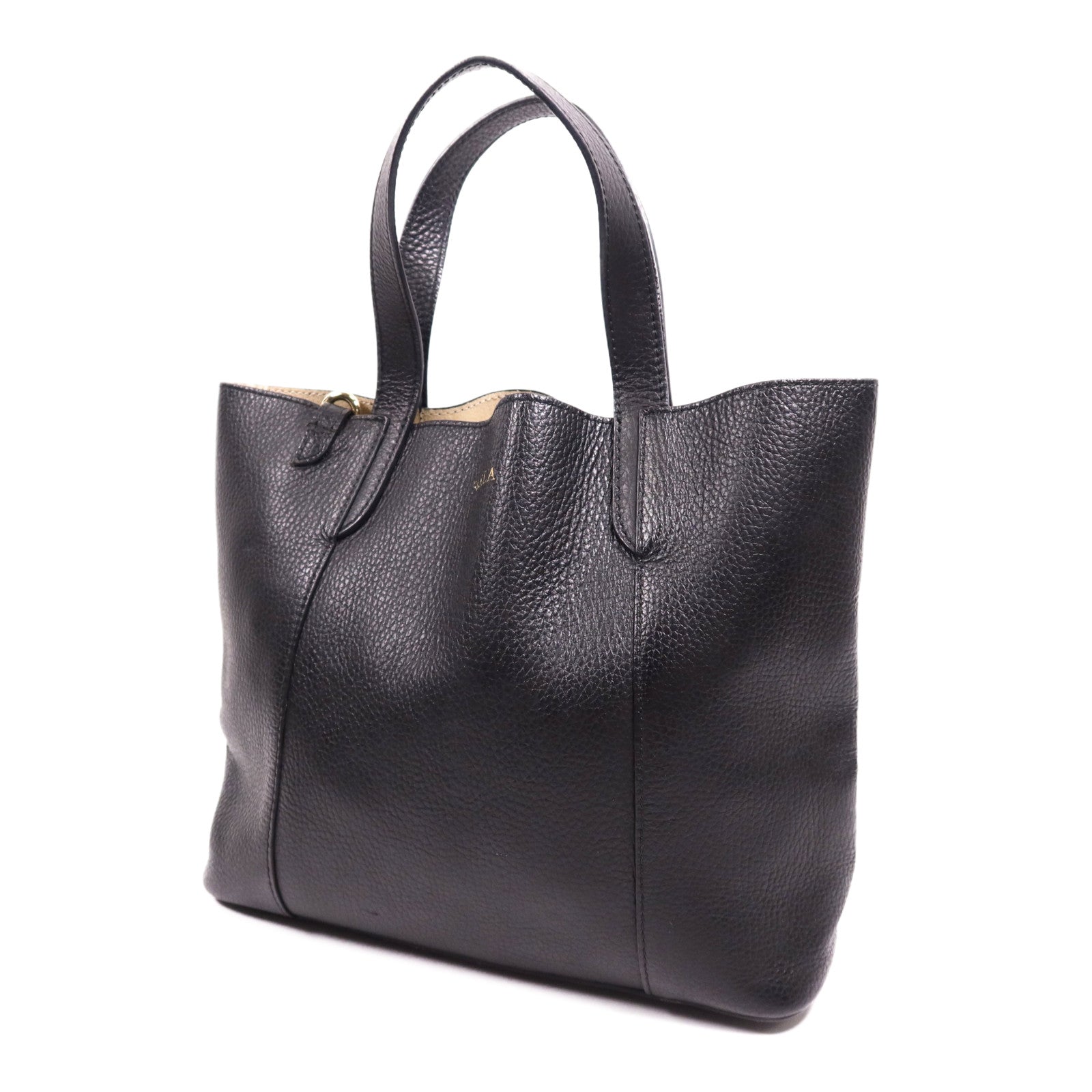 Furla 牛皮皮革Hand Bag金扣手挽袋