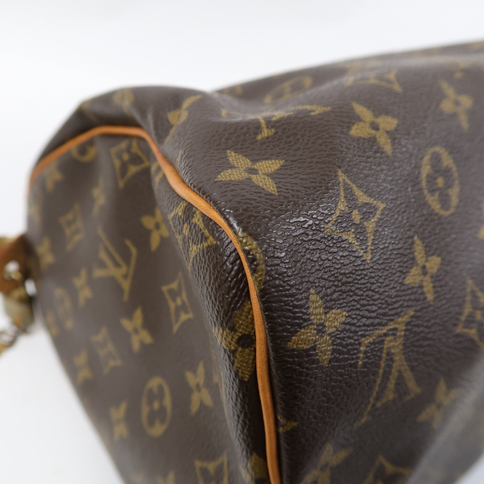 LOUIS VUITTON Monogram Speedy 30金扣手挽袋啡色