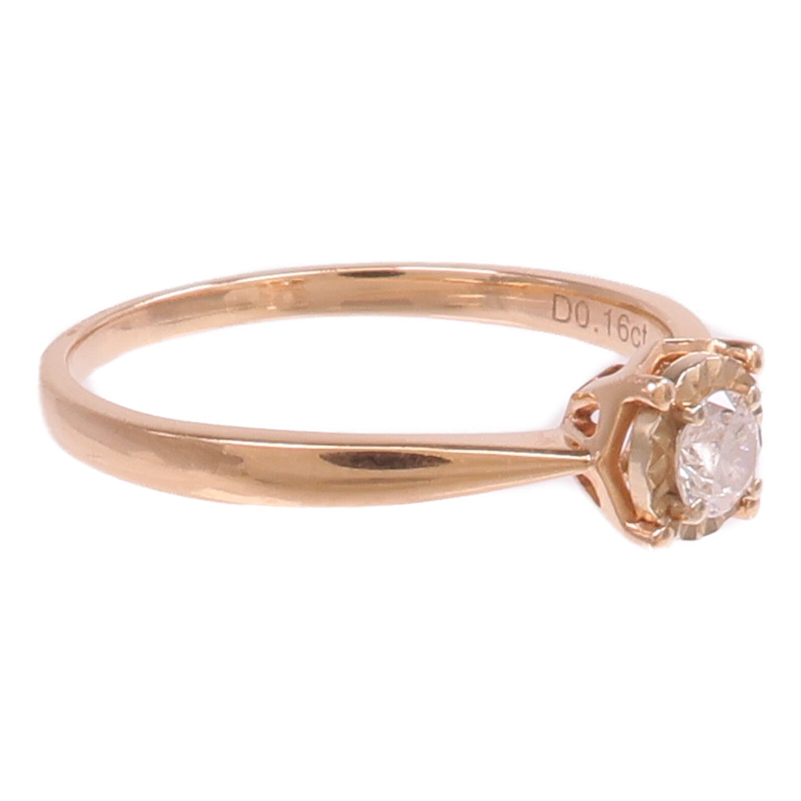 JEWELRY 【激減優惠】18K玫瑰金Diamond Ring鑽石戒指US#7