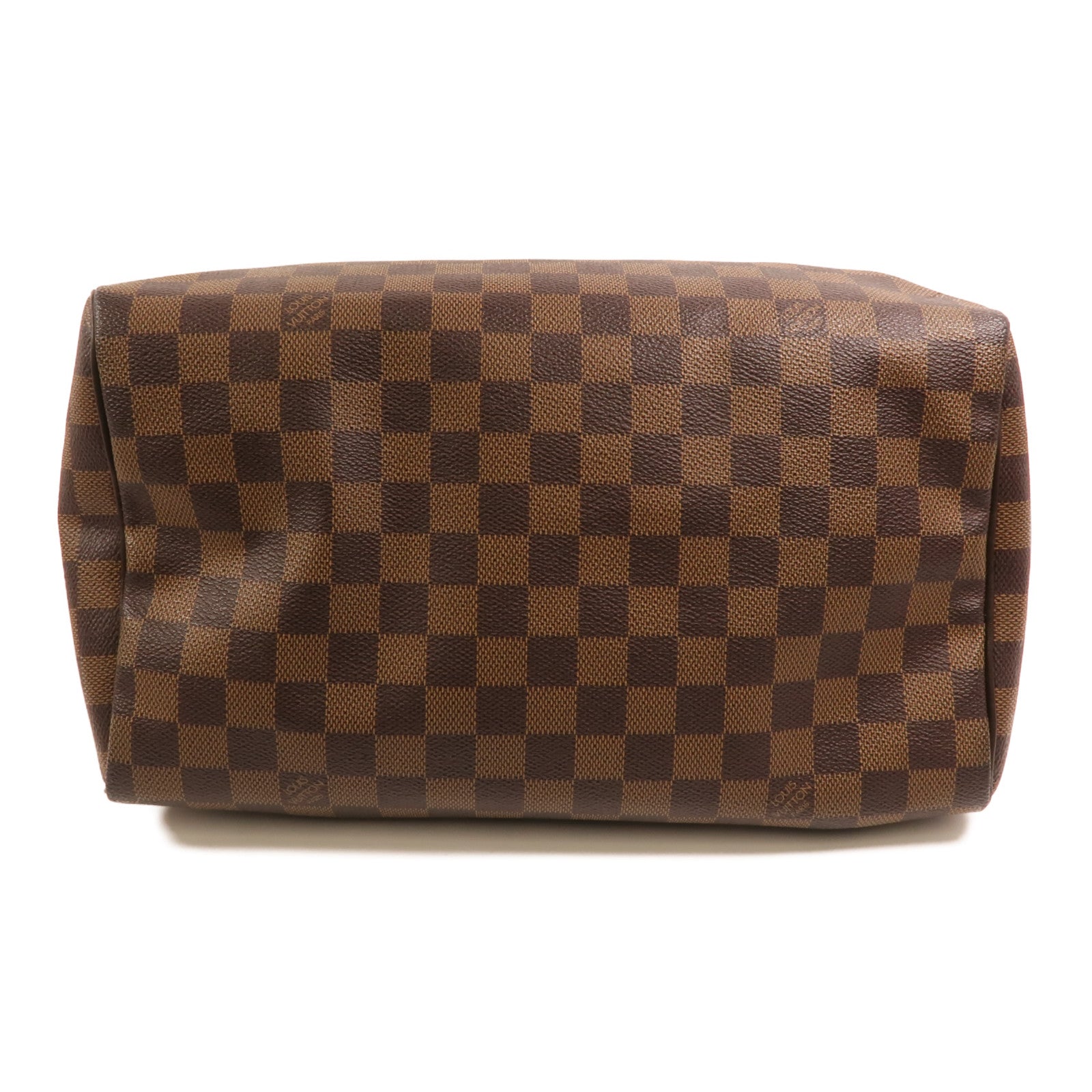 LOUIS VUITTON Damier Speedy 30金扣手挽袋