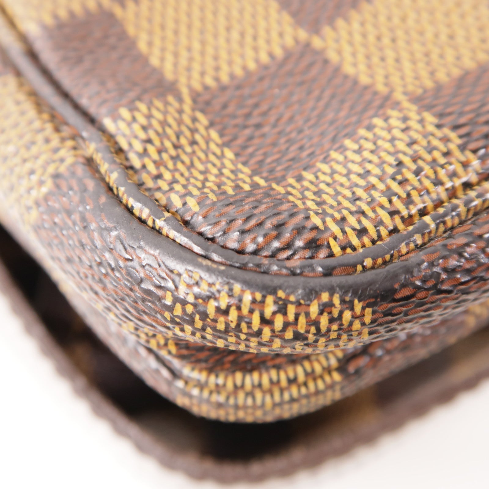 LOUIS VUITTON LV GHW Naviglio Shoulder Messenger Bag N45255 Damier Brown