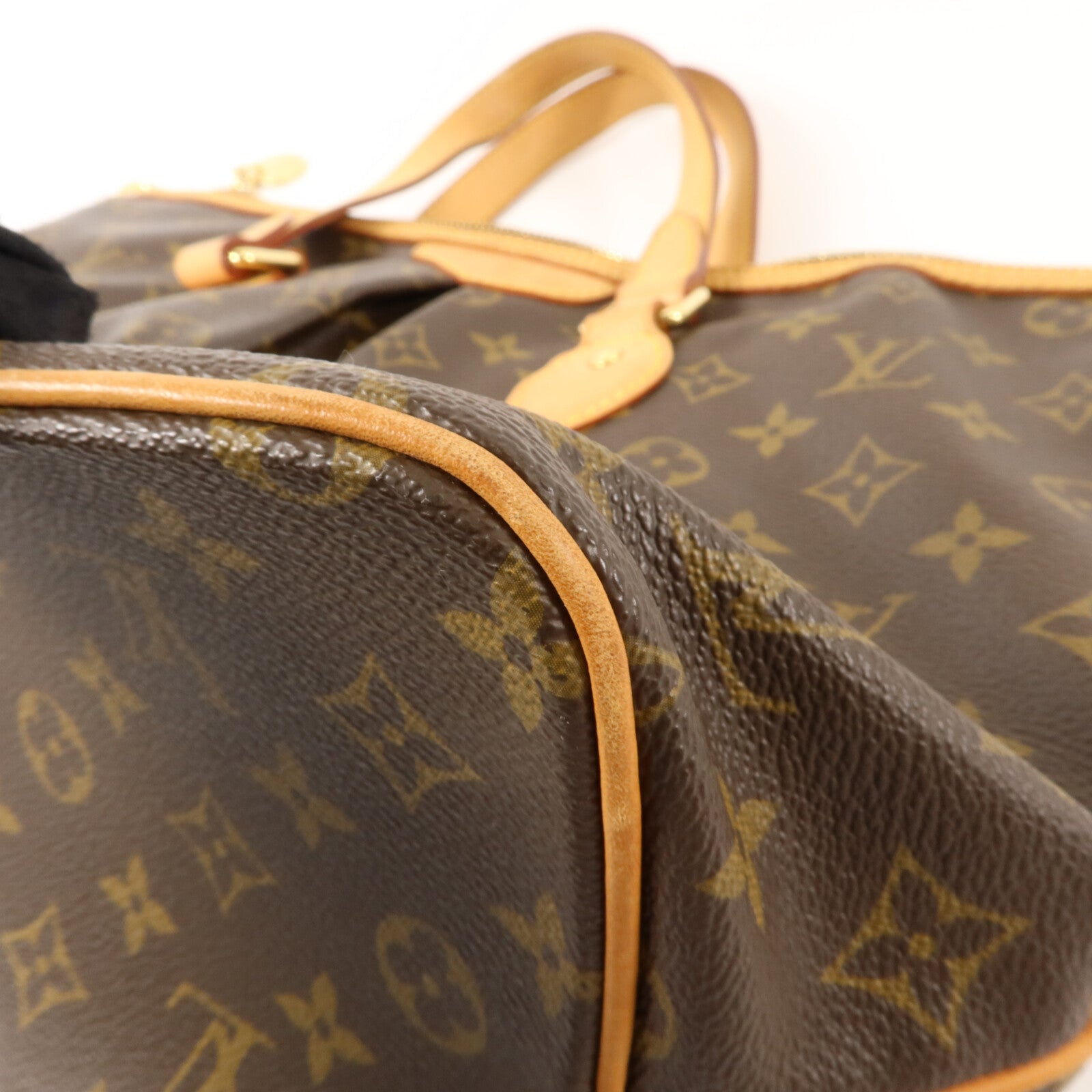LOUIS VUITTON Monogram Palermo PM金扣手挽肩背兩用袋棕色
