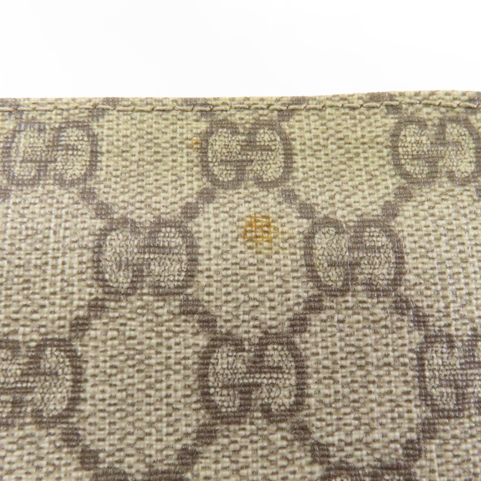 GUCCI 塗層帆布Shoulder Bag銀扣肩背袋啡色