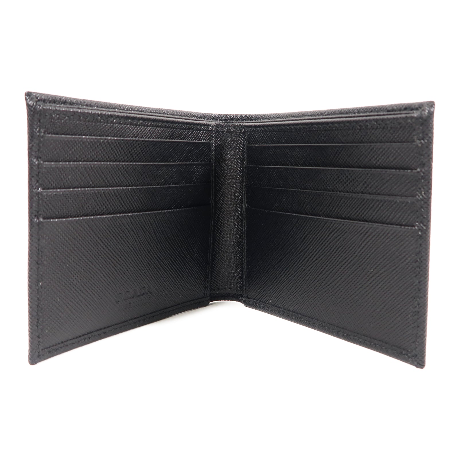 PRADA Saffiano皮革Pocketbook Wallet錢包黑色