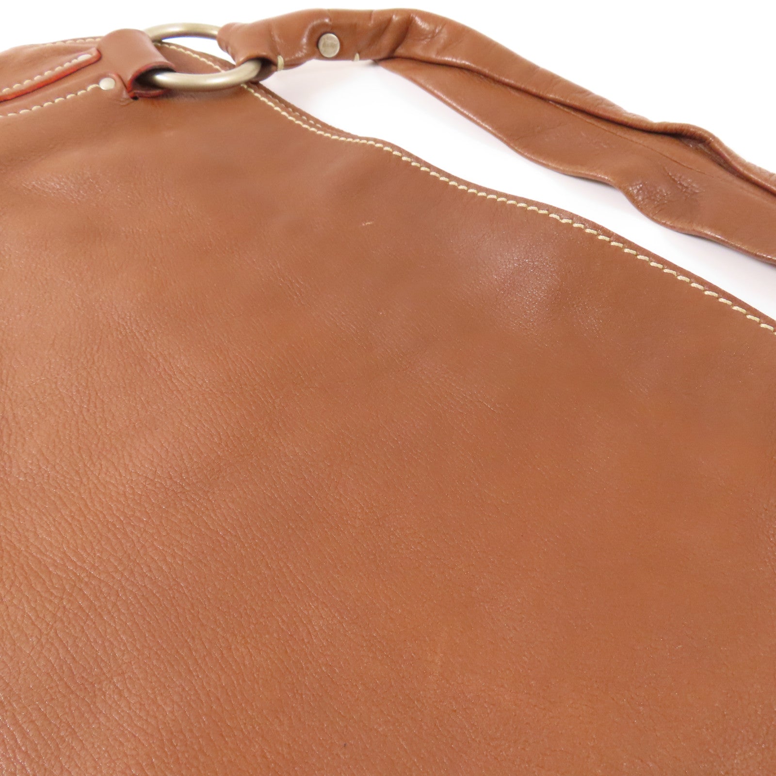 CELINE 【激減優惠】牛皮皮革Shoulder Bag銀扣肩背袋