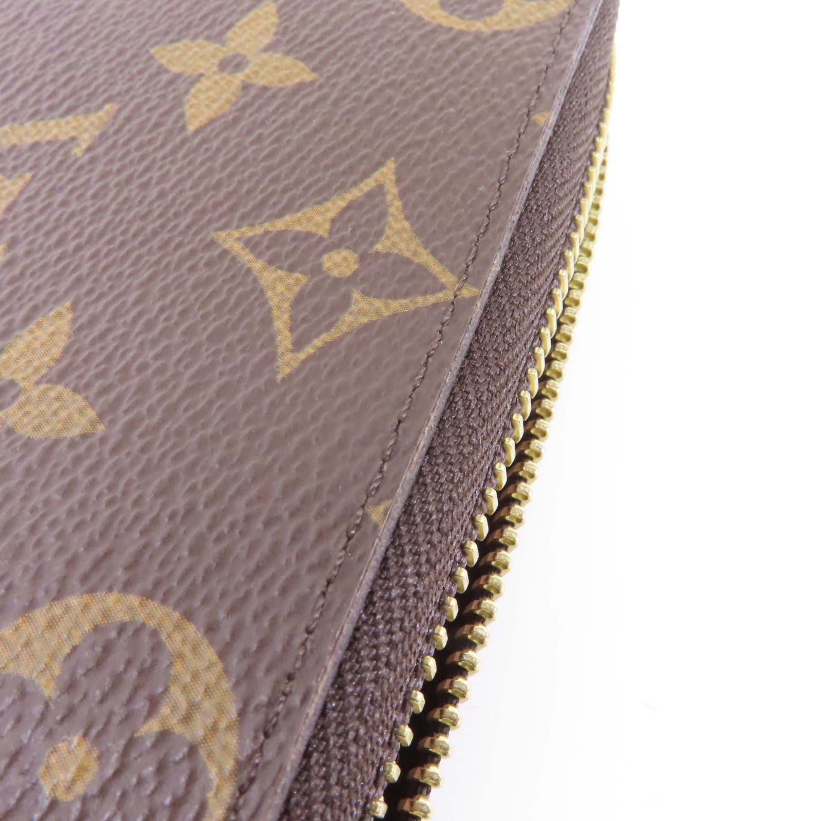 LOUIS VUITTON Monogram Clemence Wallet金扣長錢包棕色/粉紅色