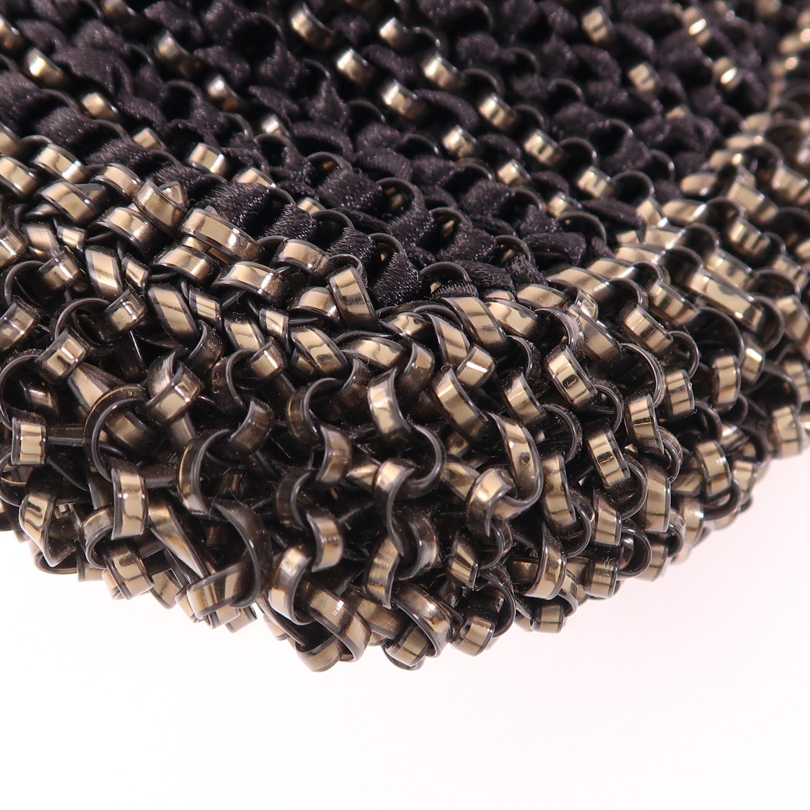 ANTEPRIMA SHW Chain Shoulder Bag PVC/Canvas Black/Brown