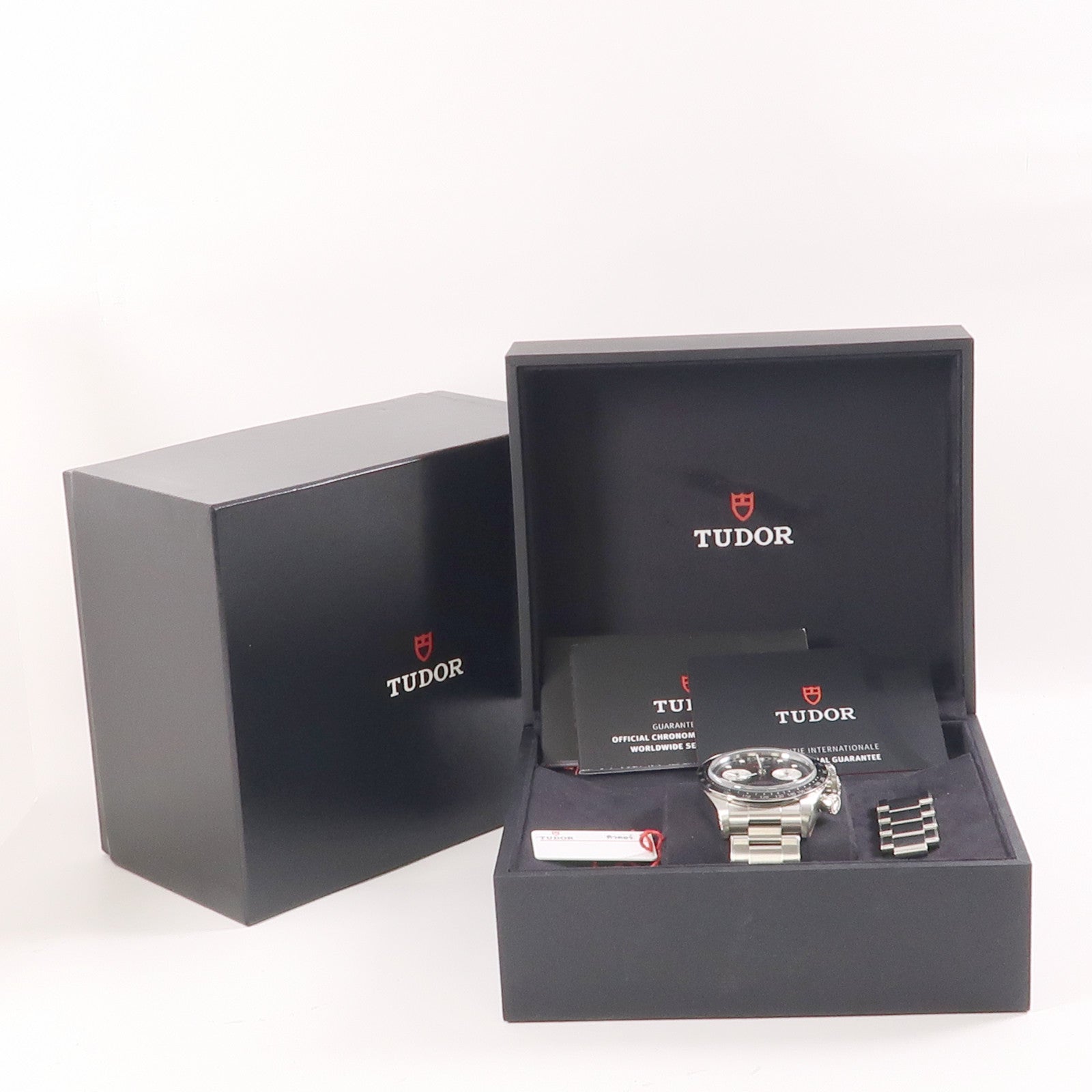 TUDOR Black Bay Chrono 41mm不鏽鋼手錶自動機芯黑色