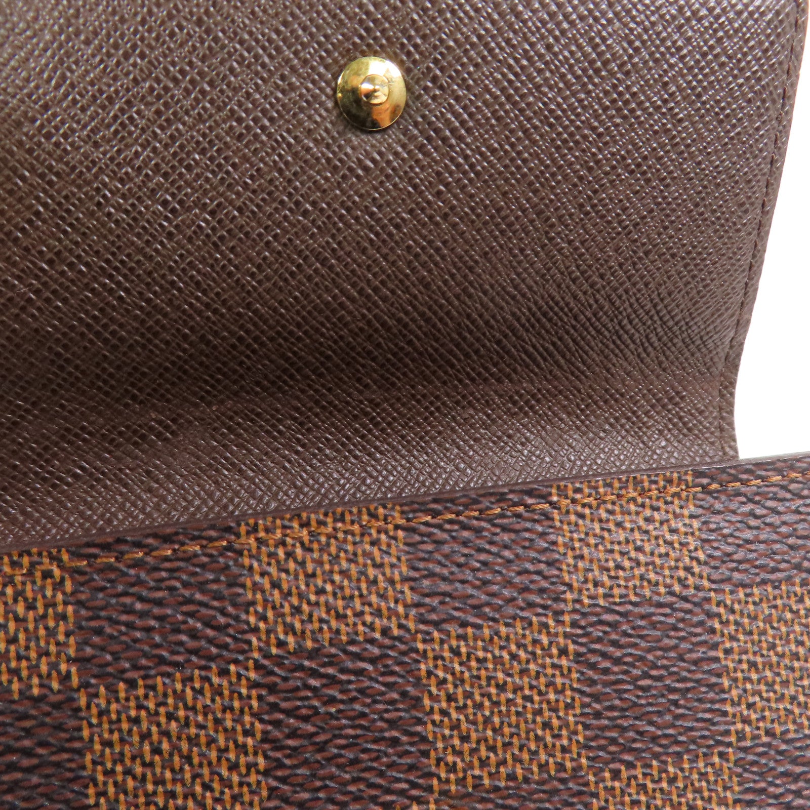 LOUIS VUITTON 【激減優惠】Damier Porte Monnaie Viennois金扣短錢包
