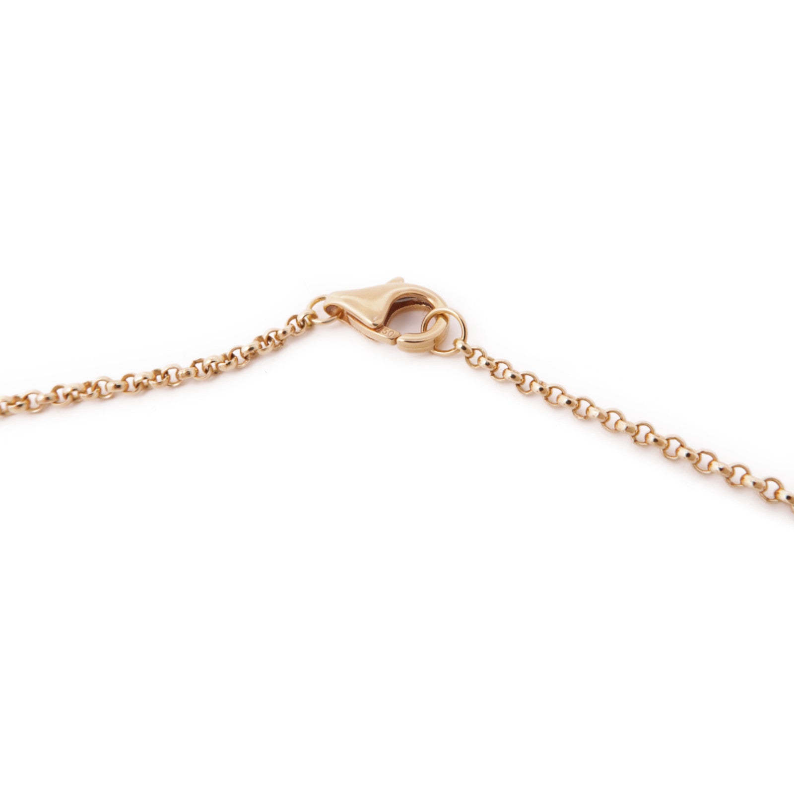 CARTIER Agrafe Diamond Necklace 18K Pink Gold