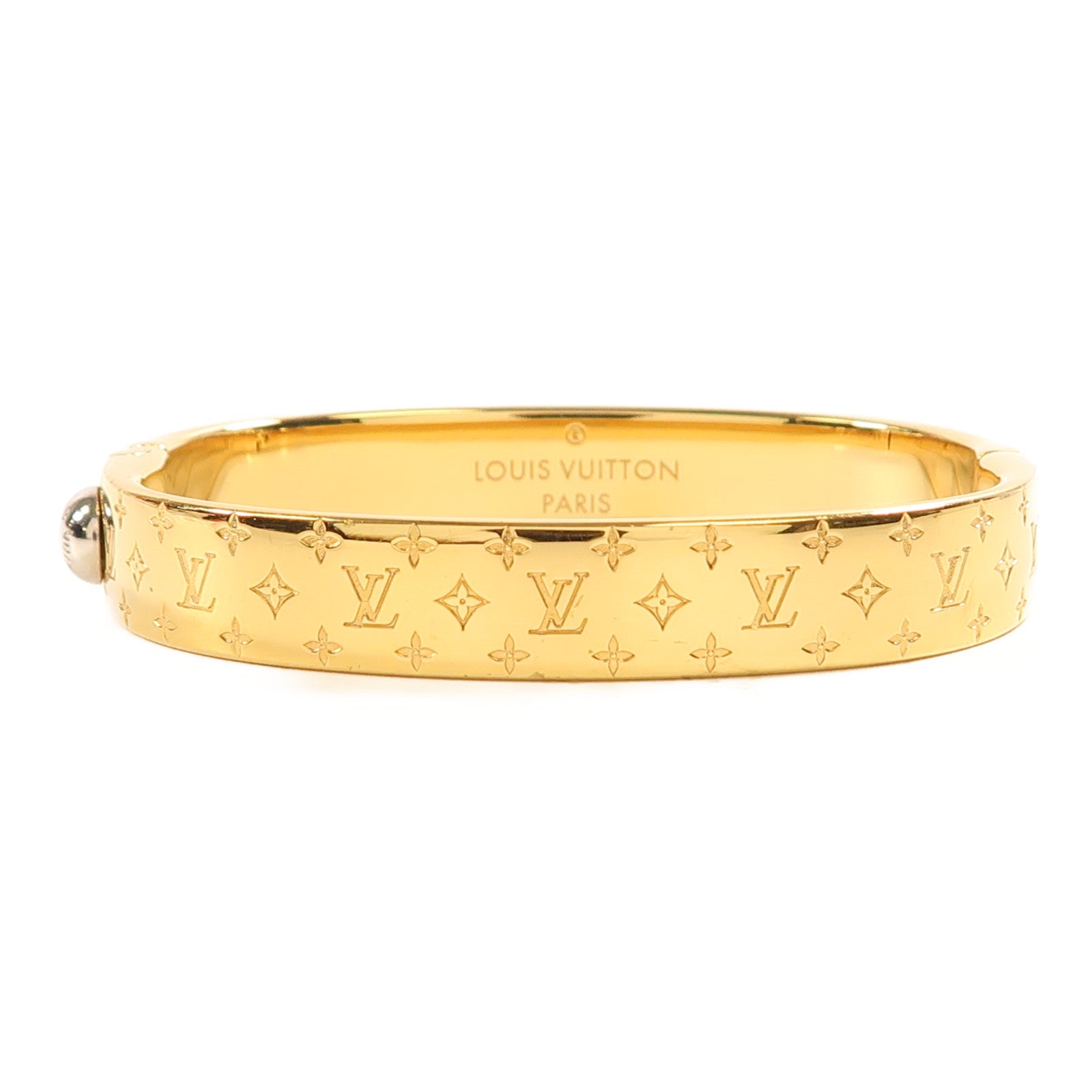 LOUIS VUITTON 金屬Nanogram Cuff Bracelet手鐲