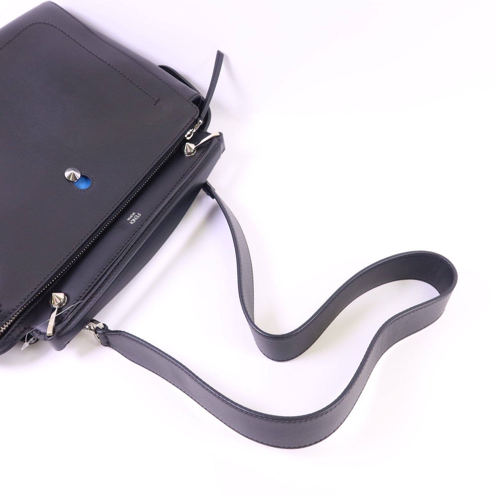 FENDI 牛皮皮革Dotcom 2 Way Shoulder Bag銀扣手挽肩背兩用袋