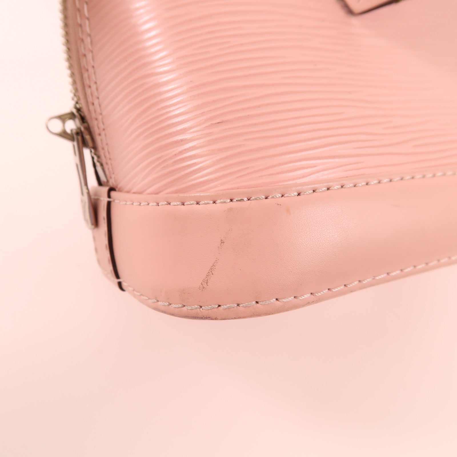 LOUIS VUITTON Epi Alma BB銀扣手挽肩背兩用袋