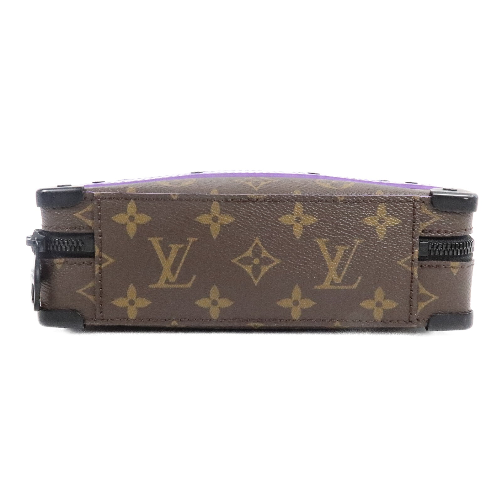 LOUIS VUITTON Monogram Macassar Handle Soft Trunk肩背袋