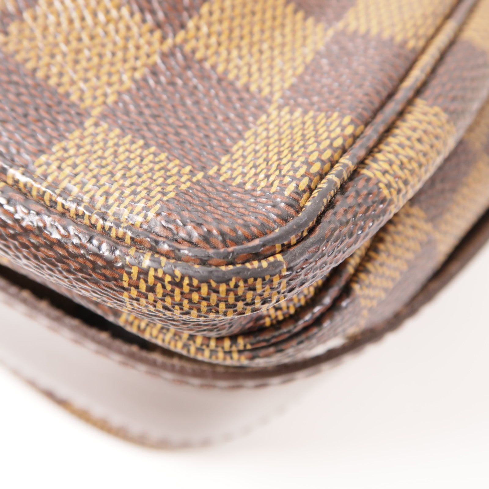 LOUIS VUITTON LV GHW Naviglio Shoulder Messenger Bag N45255 Damier Brown