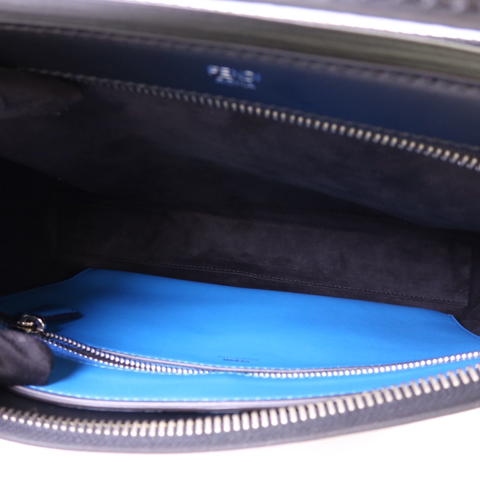 FENDI 牛皮皮革Dotcom 2 Way Shoulder Bag銀扣手挽肩背兩用袋