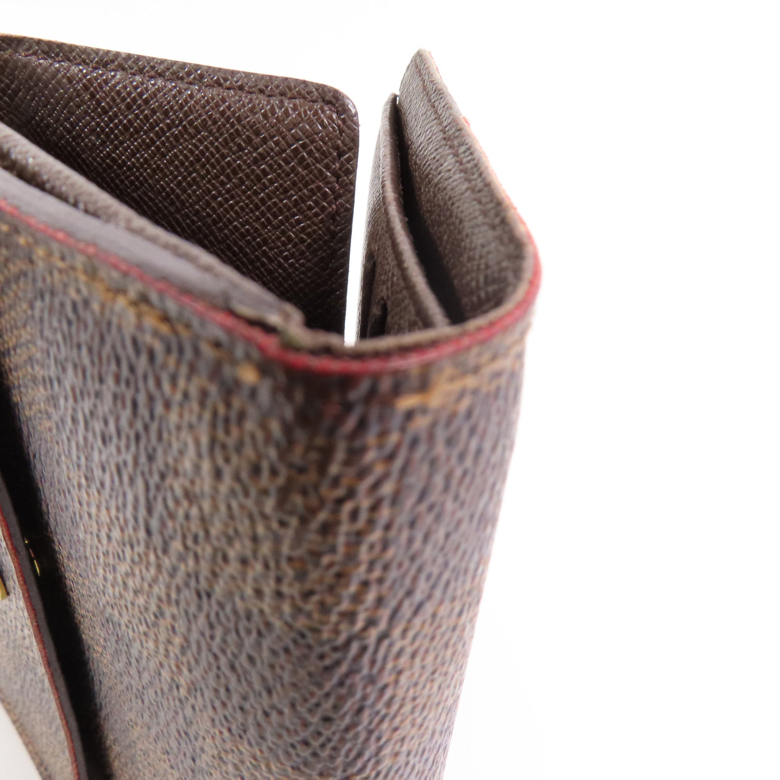 LOUIS VUITTON 【激減優惠】Damier Porte Monnaie Viennois金扣短錢包