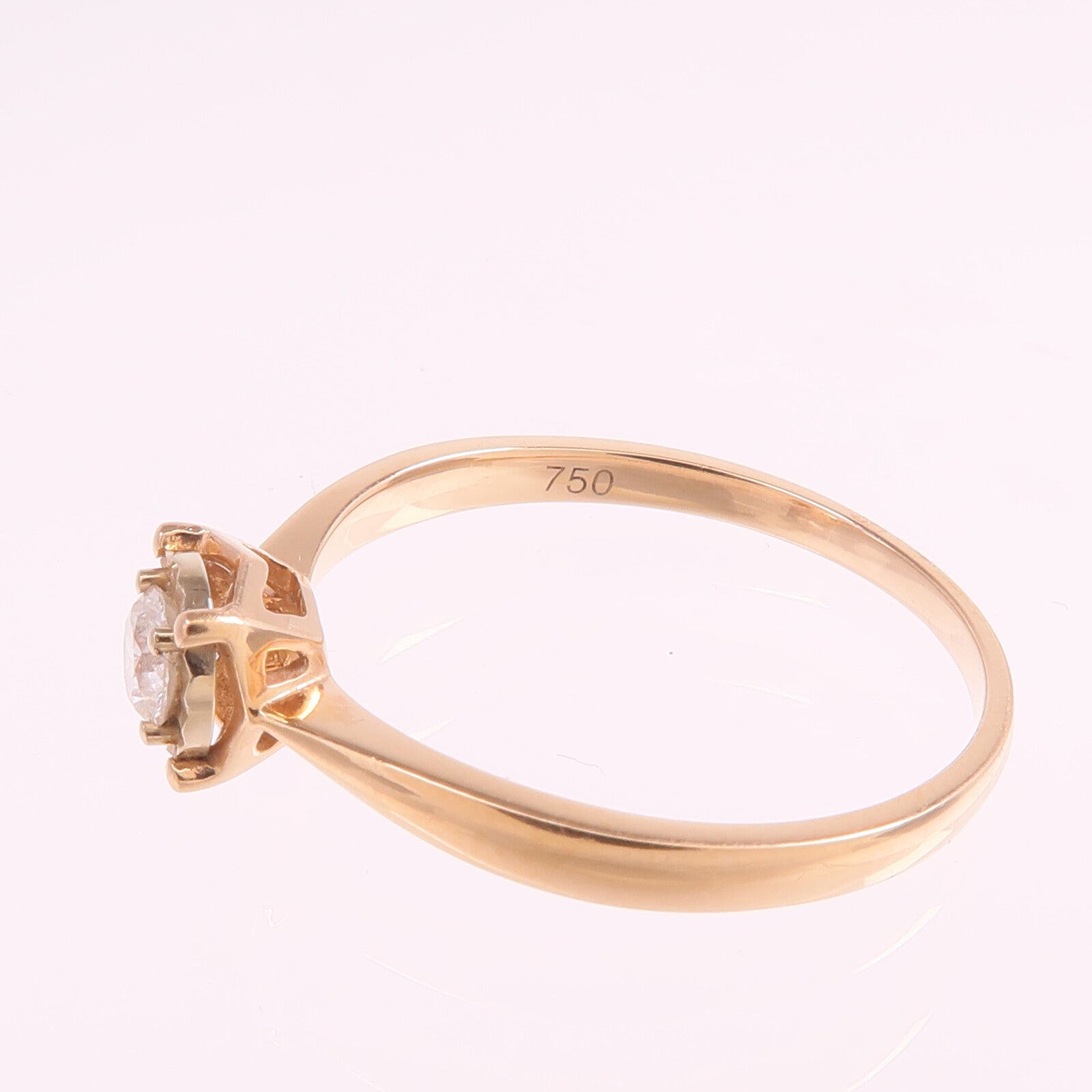JEWELRY 【激減優惠】18K玫瑰金Diamond Ring鑽石戒指US#7