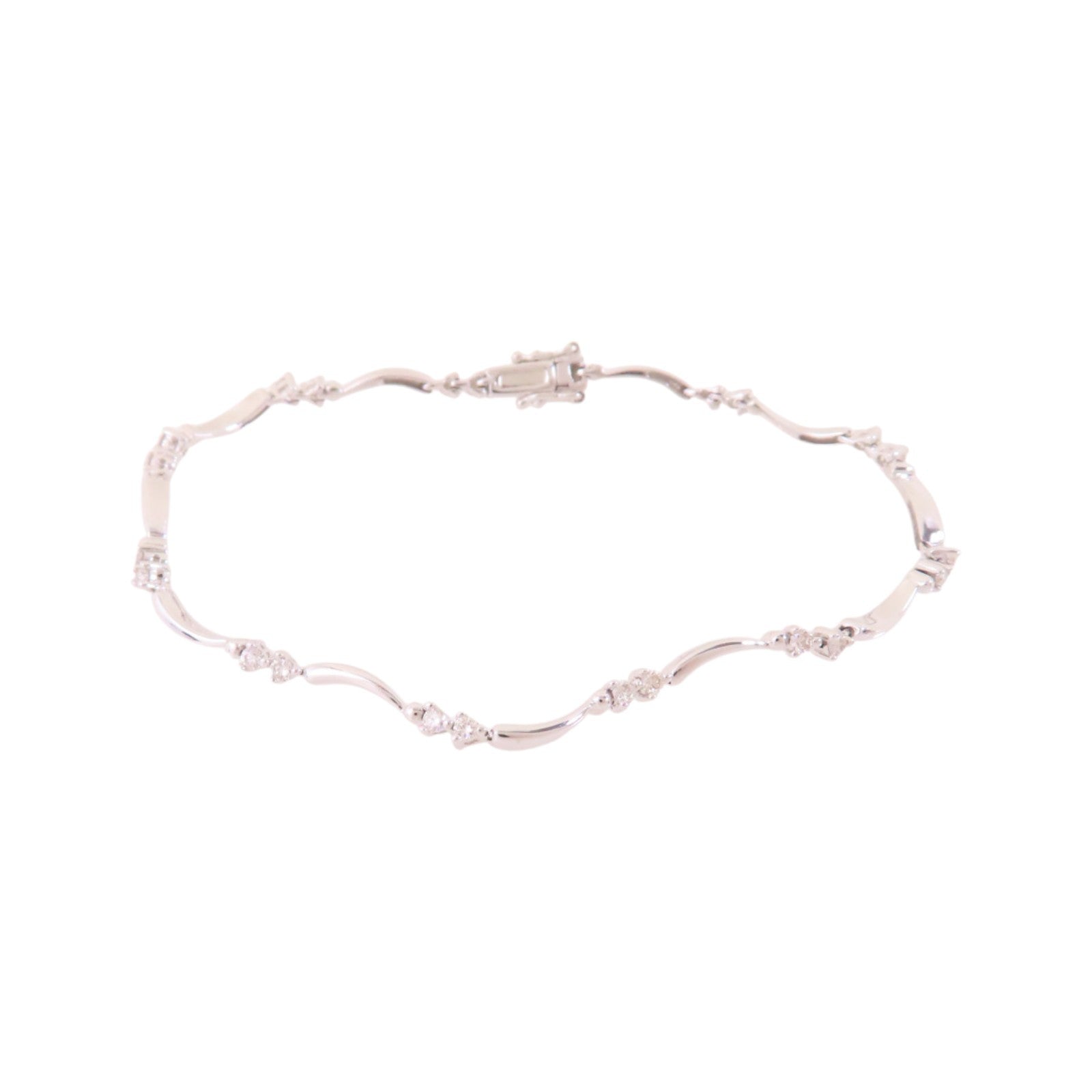 JEWELRY Diamond Bracelet 18K White Gold