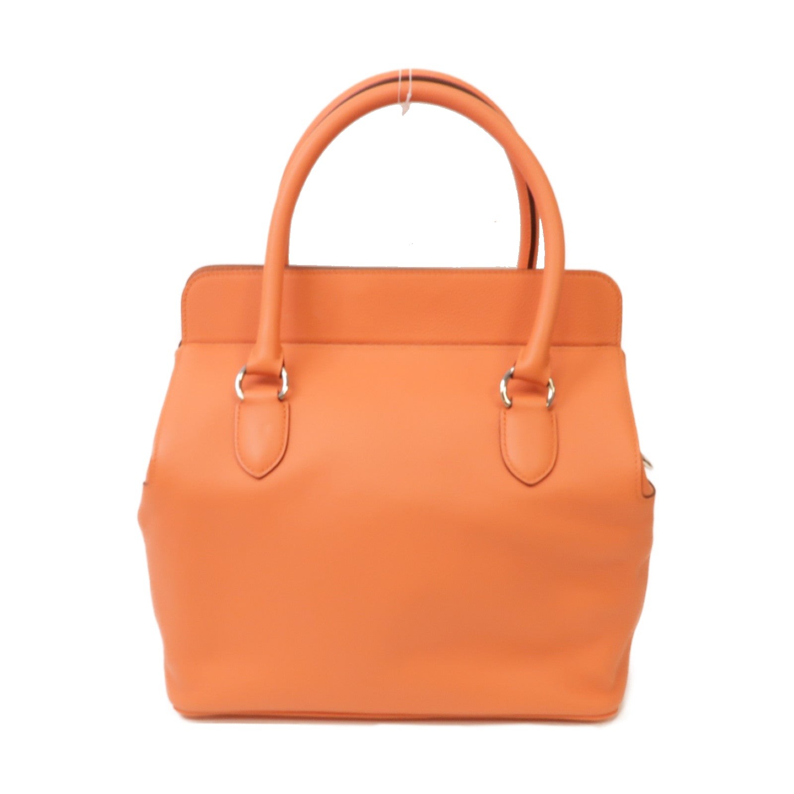 HERMES 【激減優惠】Evercolor皮革ToolBox 26 Shoulder Bag銀扣手挽肩背兩用袋粉紅色