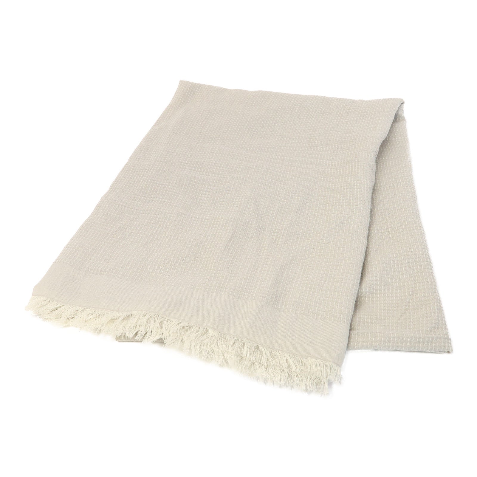 CHANEL 【激減優惠】棉質Scarf 160X100圍巾灰色
