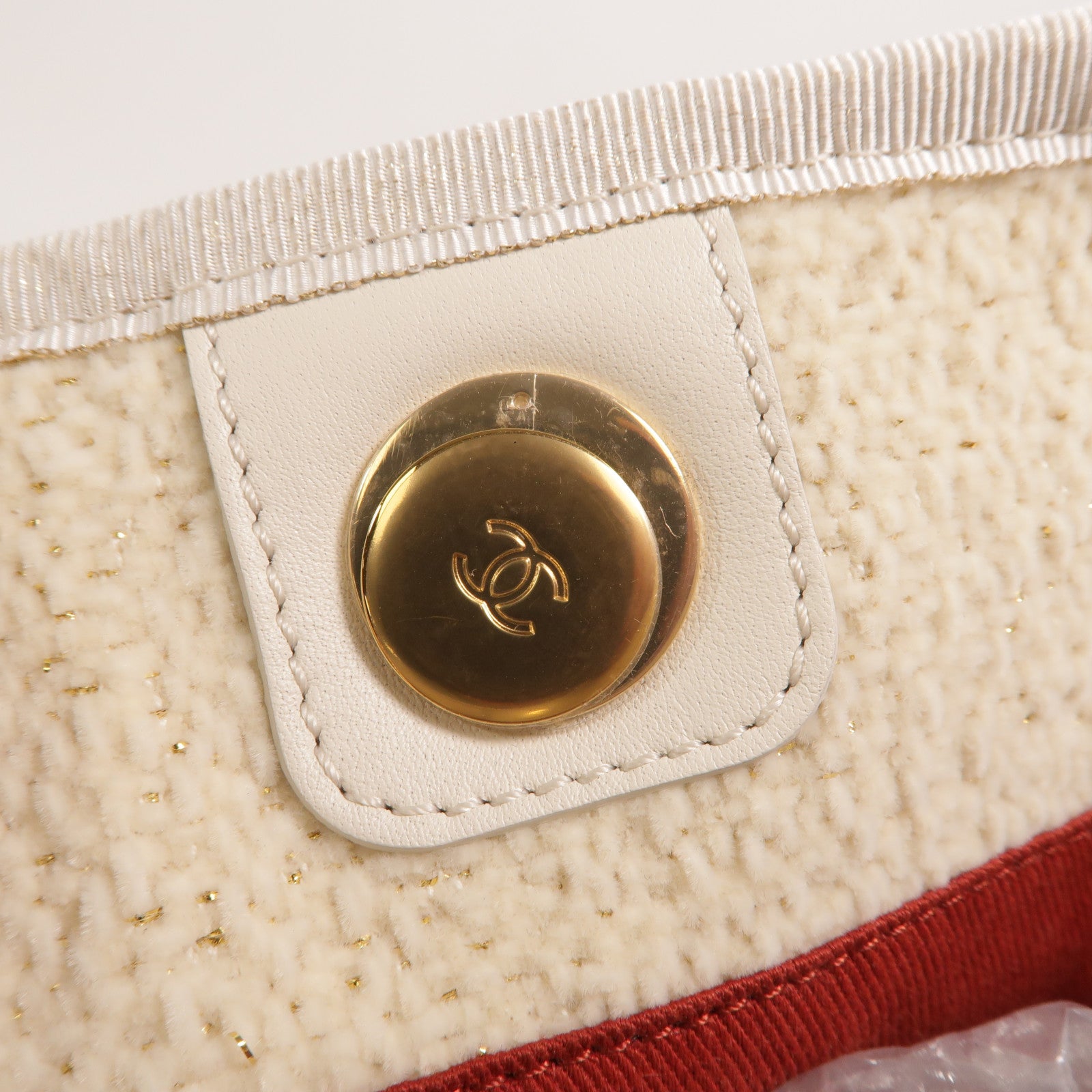 CHANEL Tweed Deauville Small Tote鏈帶肩背袋