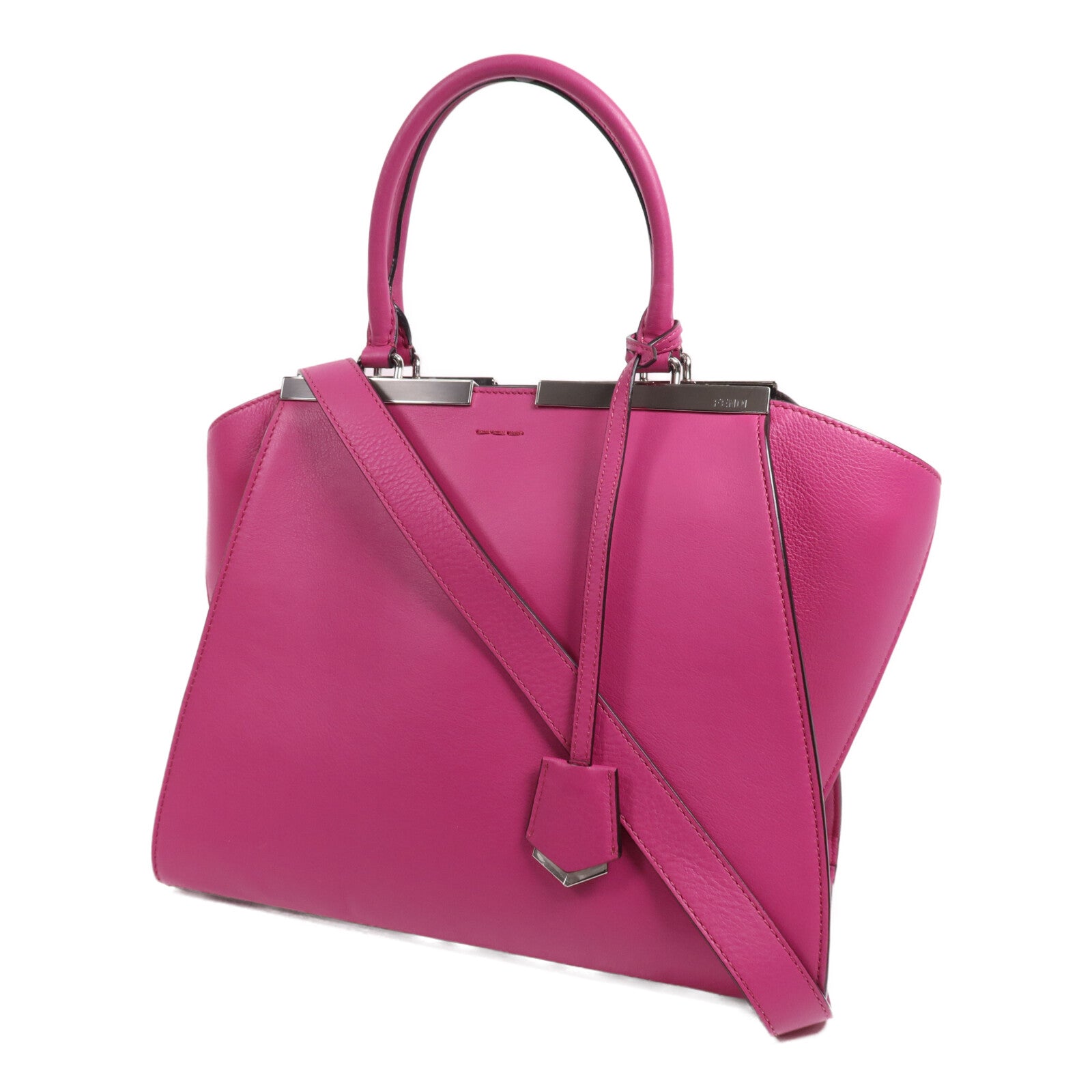 FENDI 牛皮皮革3 Jours銀扣手挽肩背兩用袋