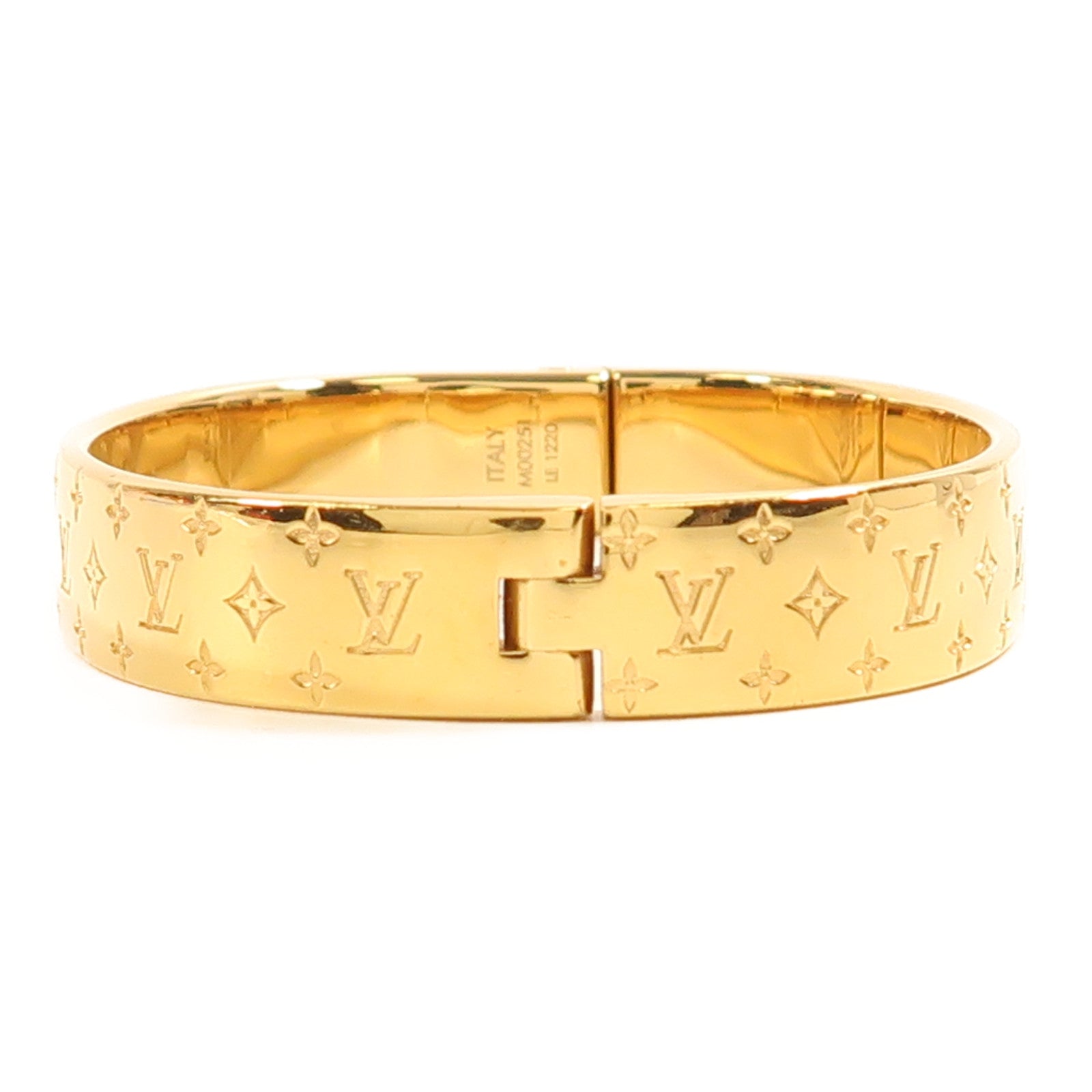 LOUIS VUITTON 金屬Nanogram Cuff Bracelet手鐲
