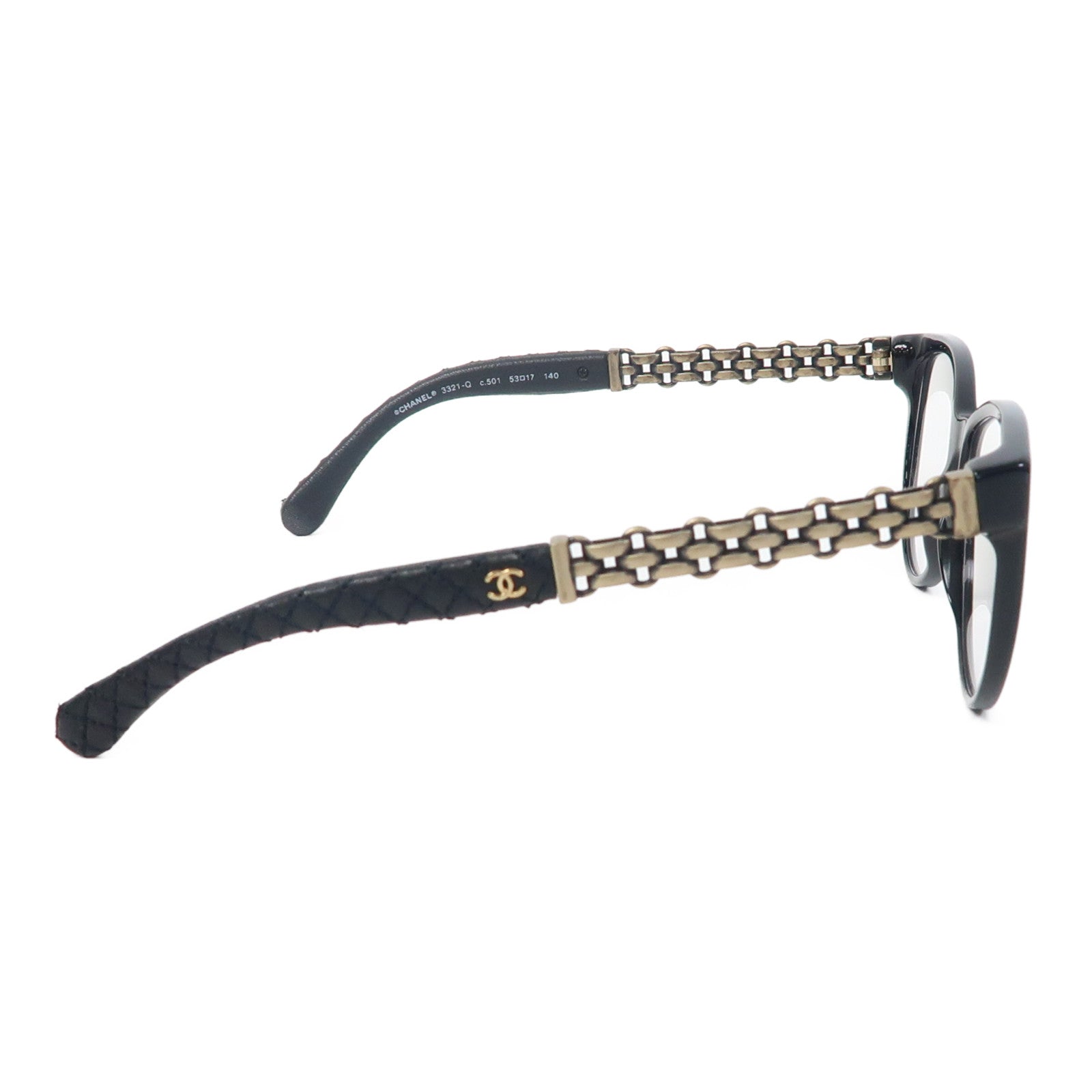CHANEL PVC/金屬Sunglasses太陽眼鏡黑色