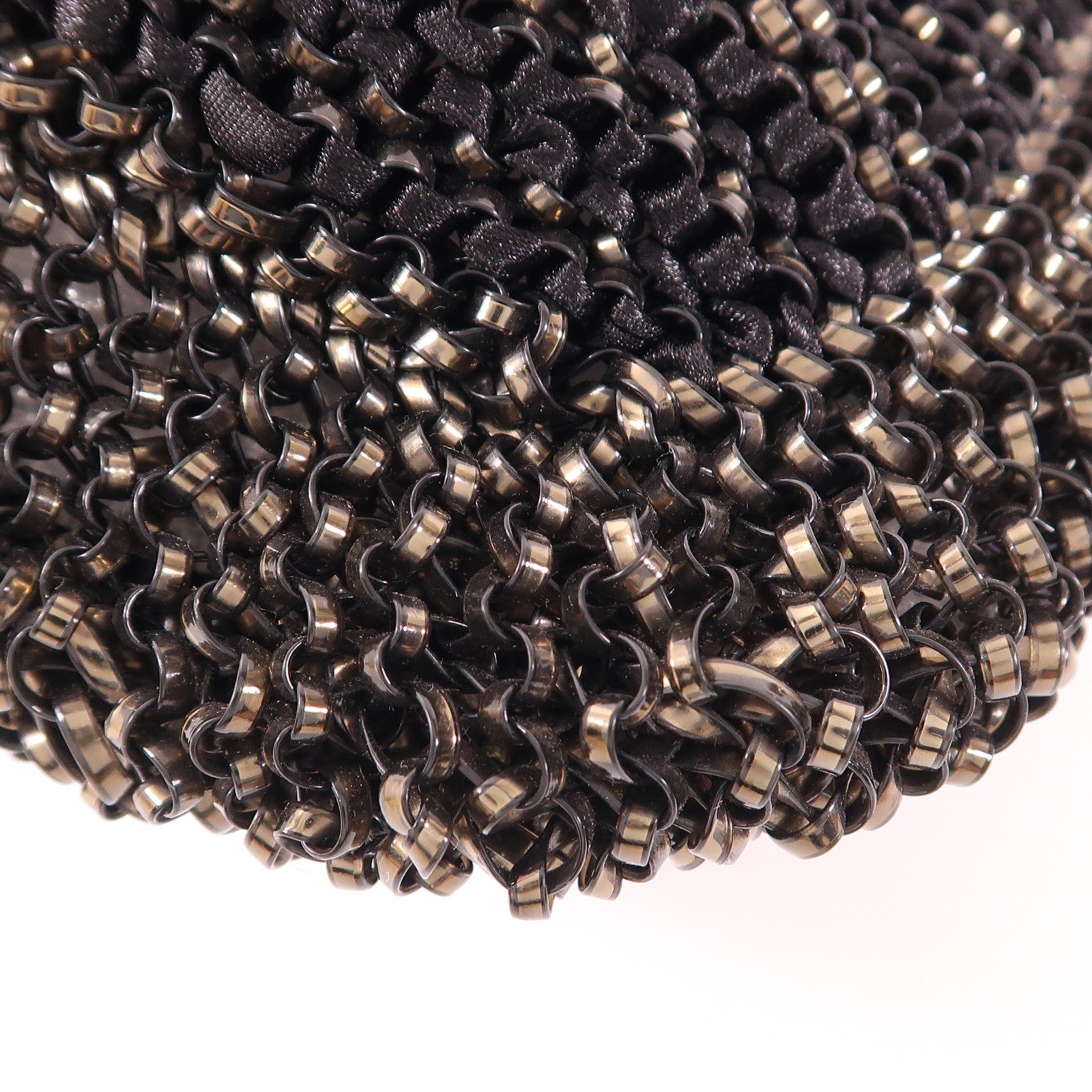 ANTEPRIMA SHW Chain Shoulder Bag PVC/Canvas Black/Brown