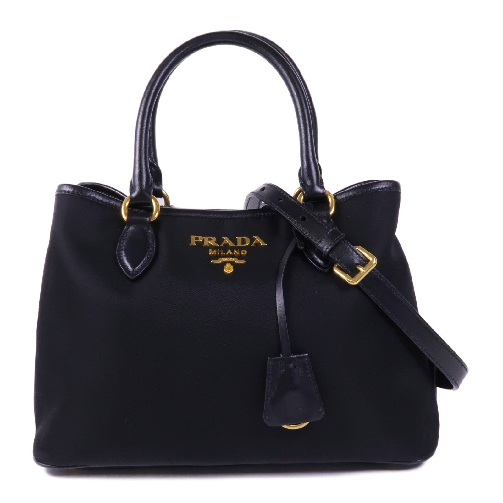 PRADA 尼龍2way Shoulder Bag金扣手挽肩背兩用袋