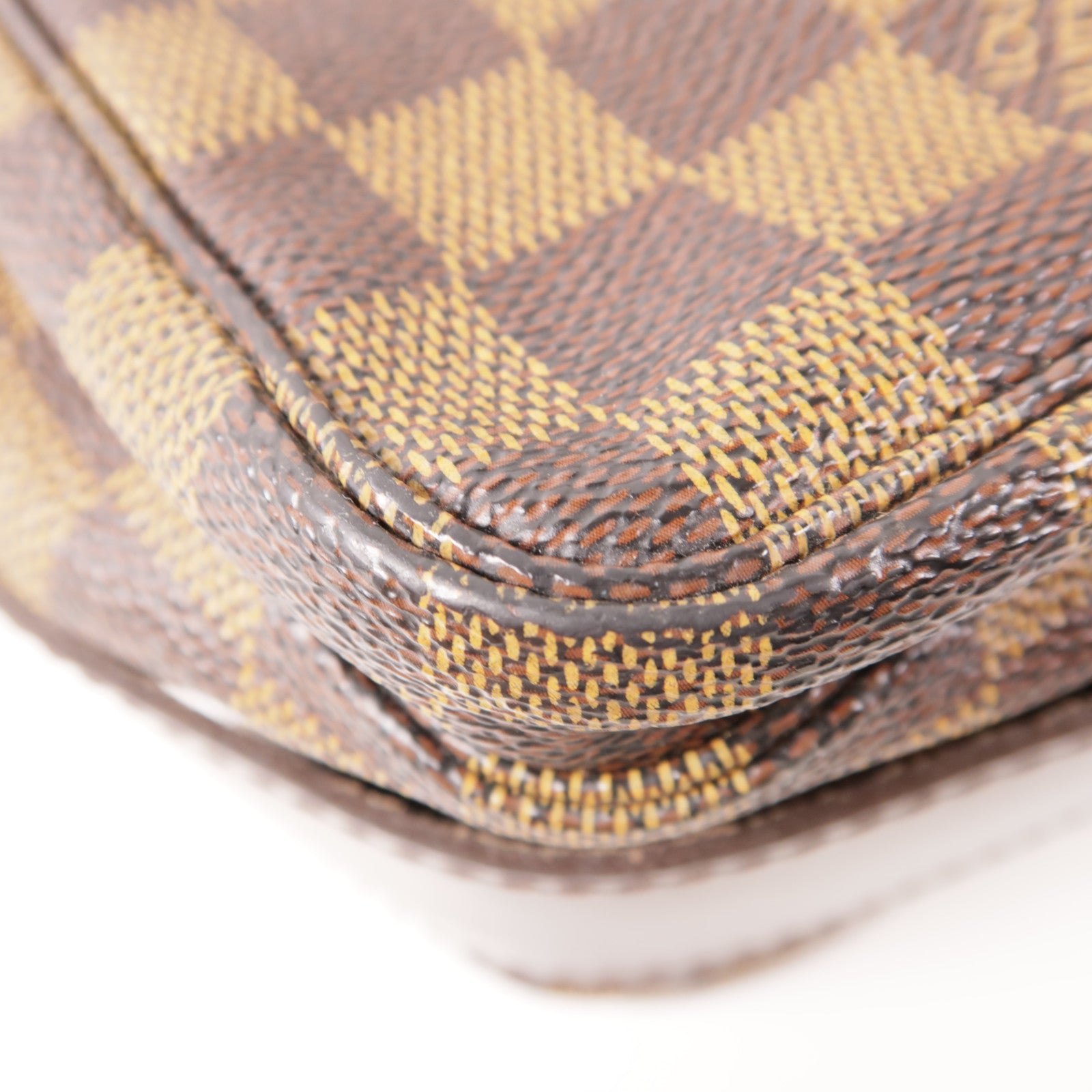 LOUIS VUITTON LV GHW Naviglio Shoulder Messenger Bag N45255 Damier Brown