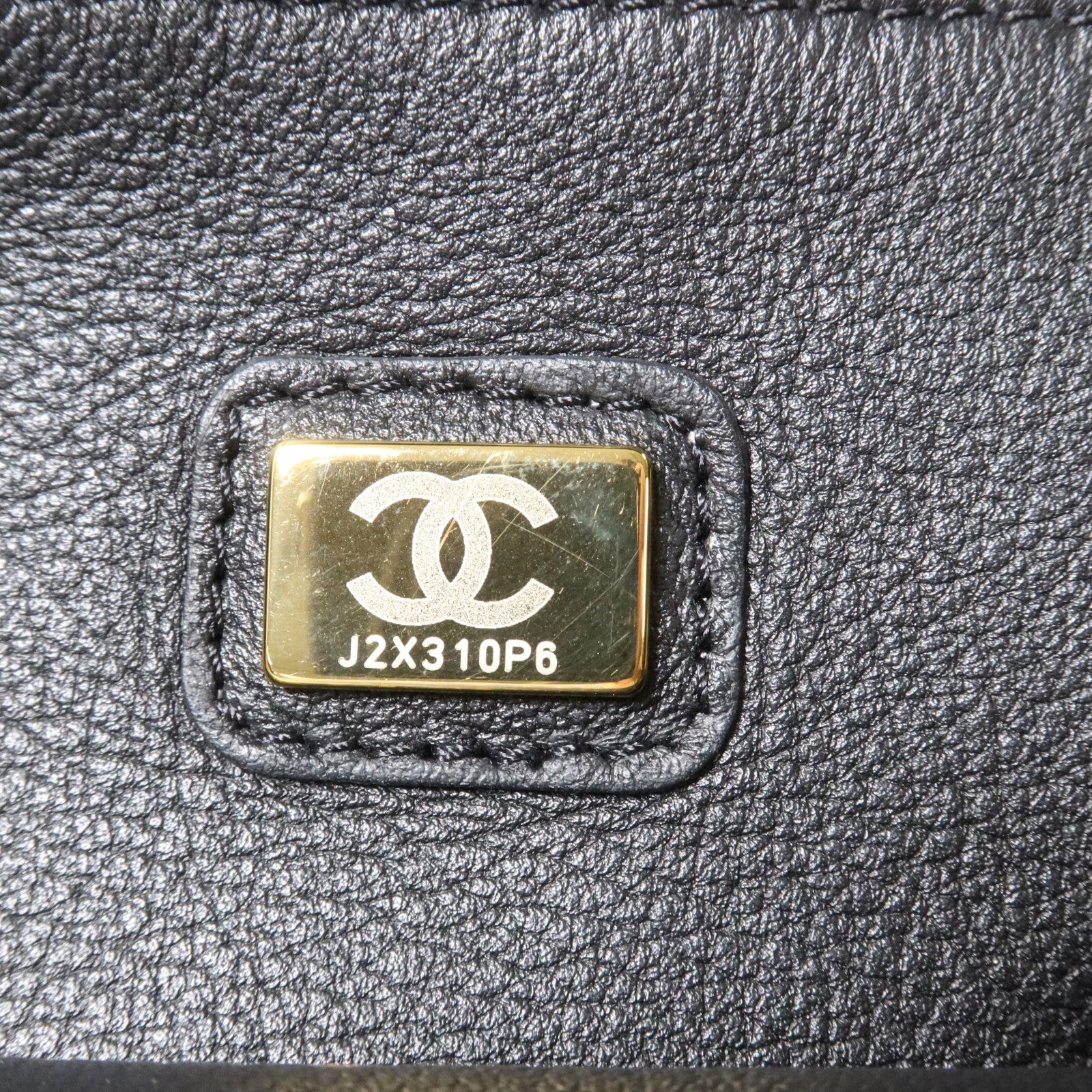 CHANEL 羊皮皮革Mood Shopping Tote鏈帶手挽肩背兩用袋