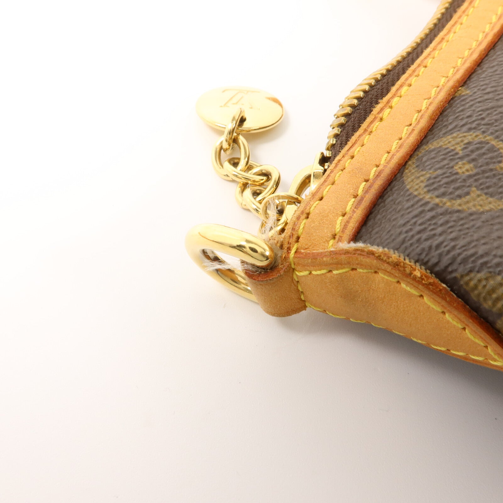 LOUIS VUITTON Monogram Palermo PM金扣手挽肩背兩用袋棕色