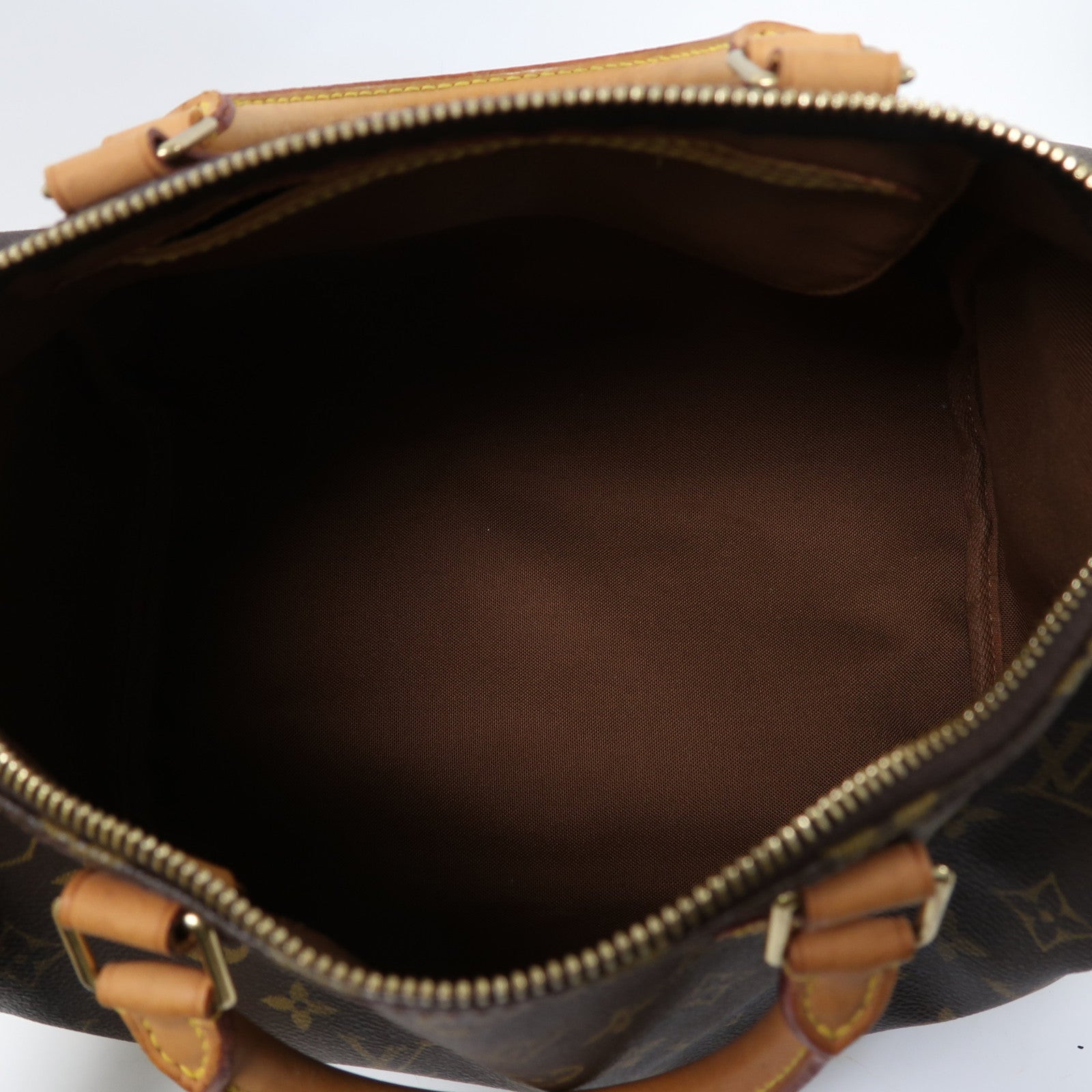 LOUIS VUITTON Monogram Speedy 30金扣手挽袋啡色