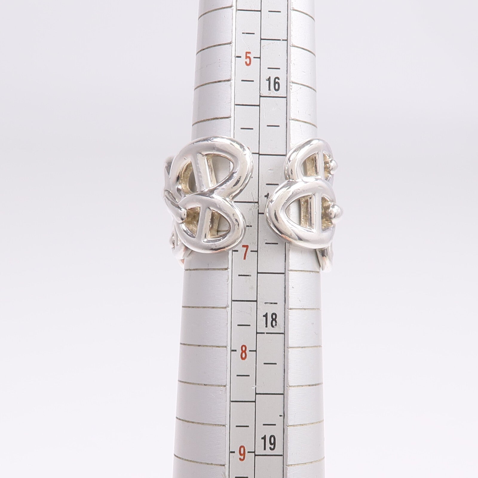 HERMES 925純銀Chaine d'ancre Enchainee Ring戒指US#6.5