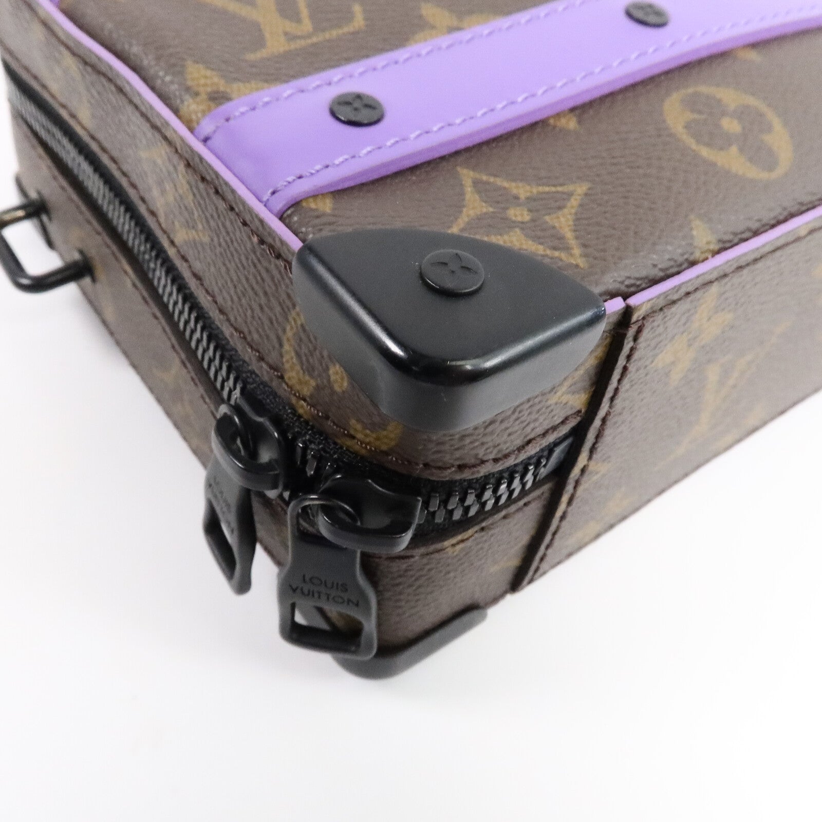 LOUIS VUITTON Monogram Macassar Handle Soft Trunk肩背袋