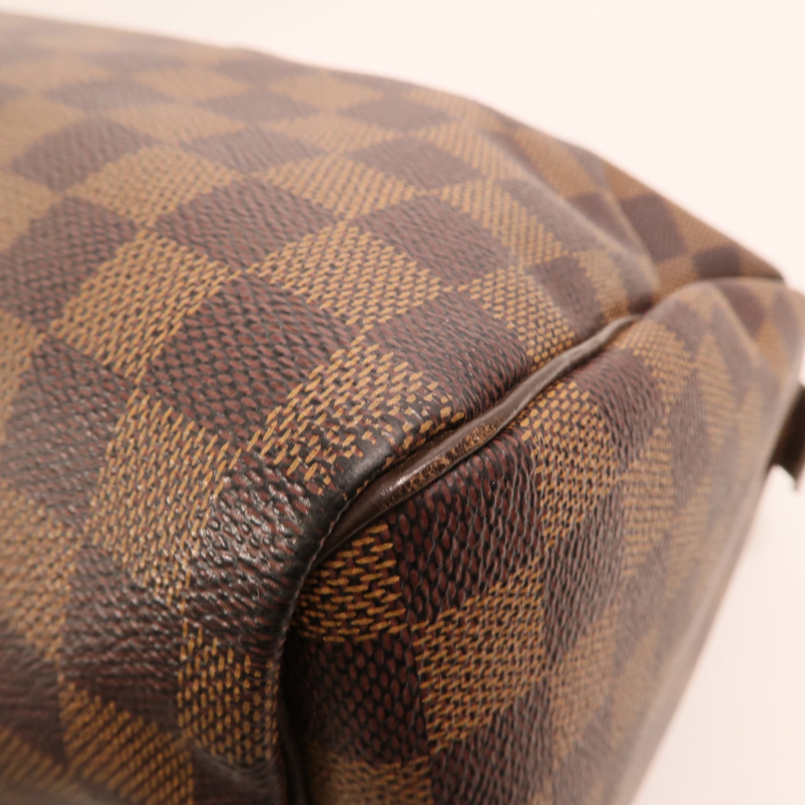 LOUIS VUITTON Damier Speedy 30金扣手挽袋