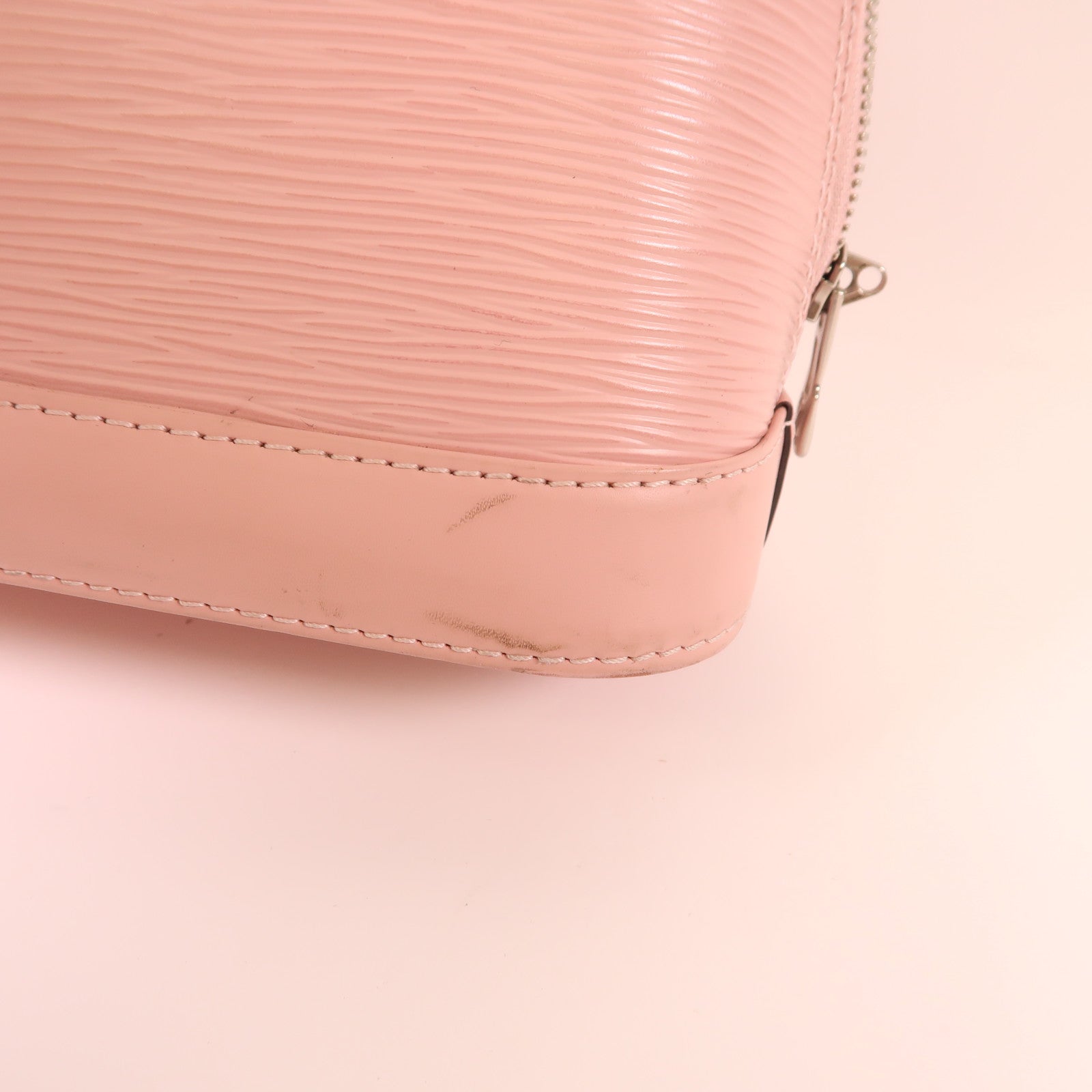 LOUIS VUITTON Epi Alma BB銀扣手挽肩背兩用袋