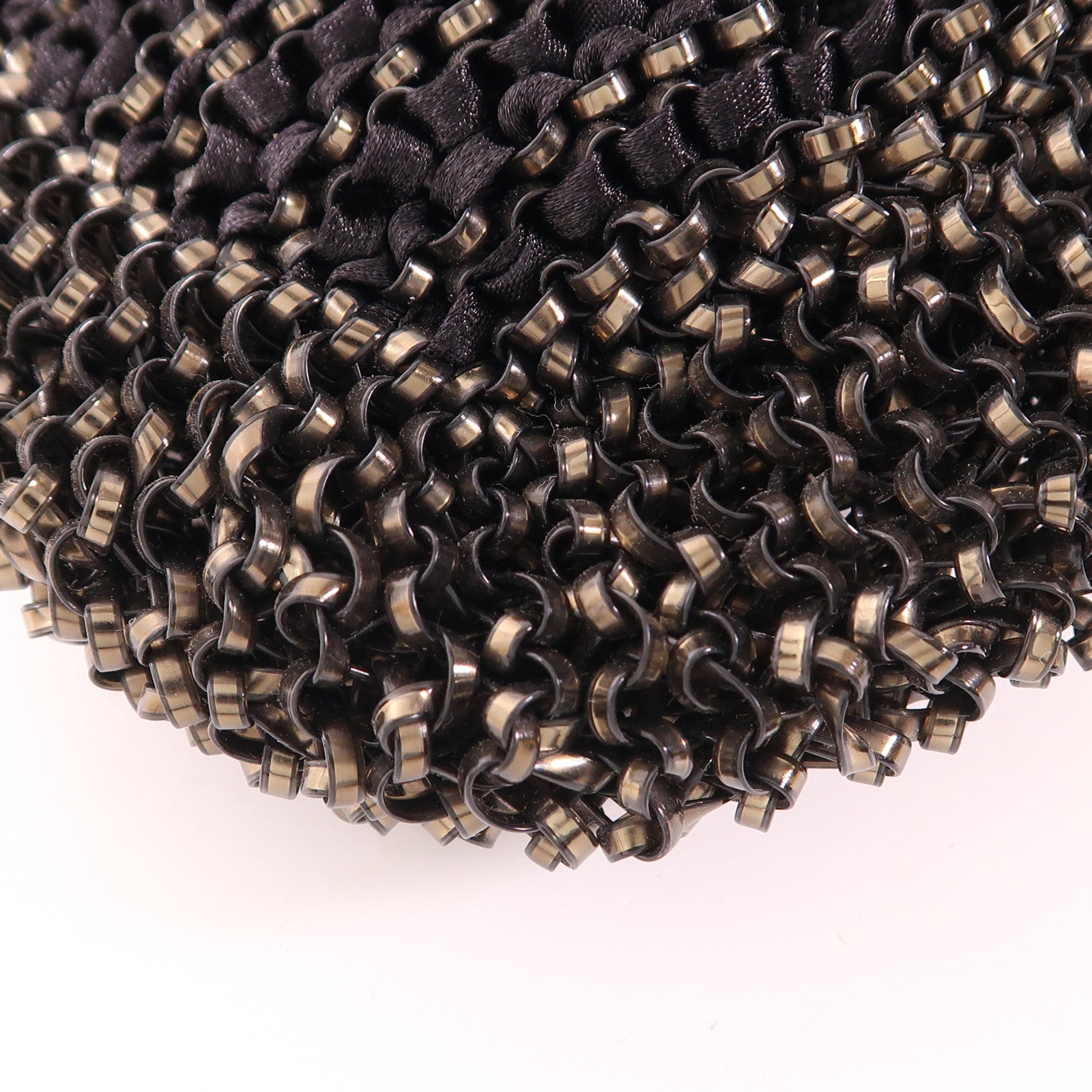 ANTEPRIMA SHW Chain Shoulder Bag PVC/Canvas Black/Brown