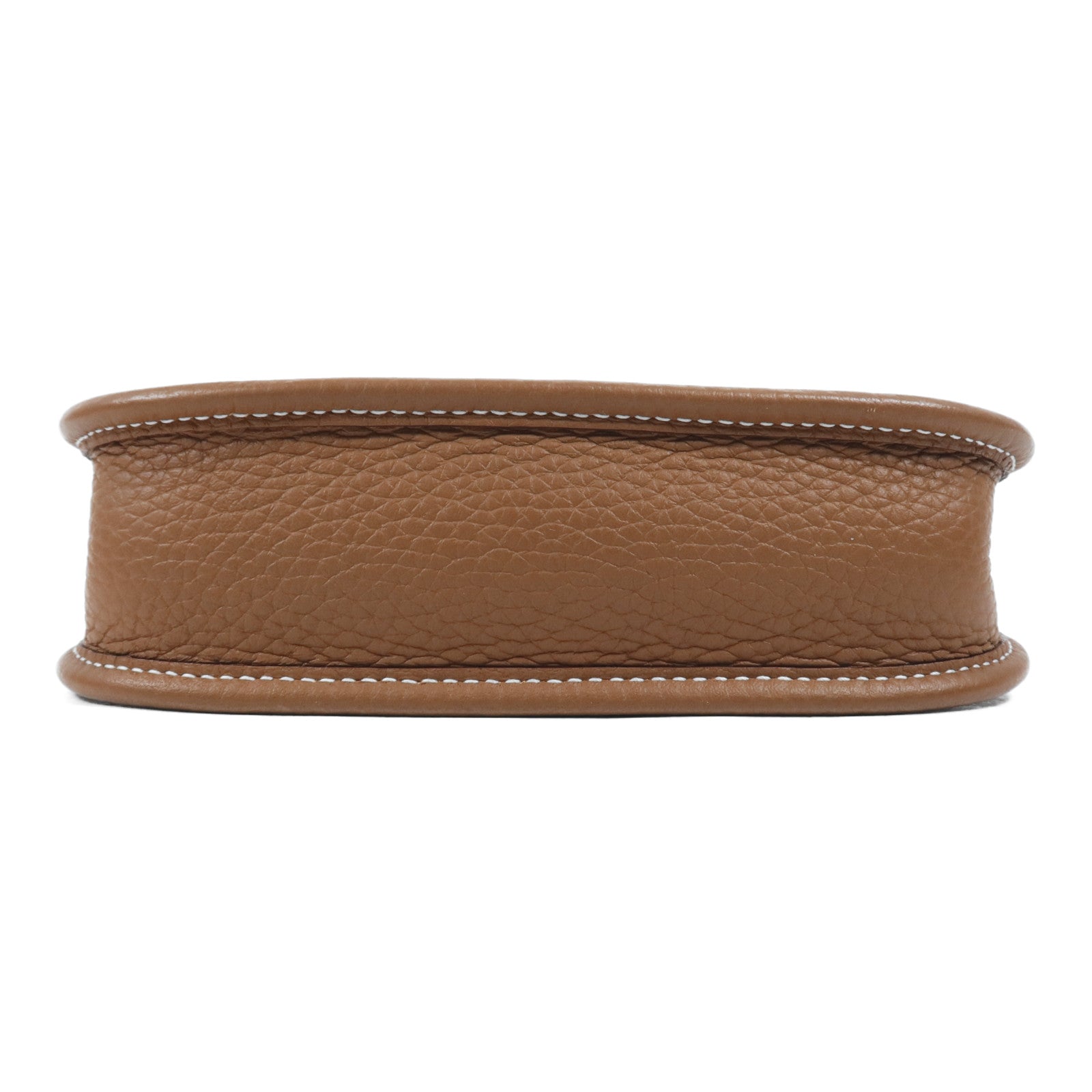 HERMES Clemence皮革Evelyne TPM銀扣肩背袋Gold