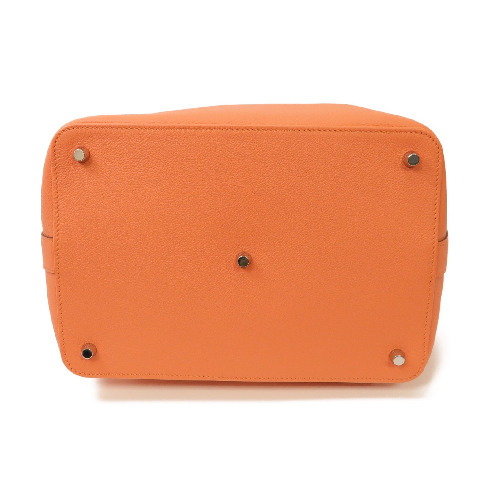 HERMES 【激減優惠】Evercolor皮革ToolBox 26 Shoulder Bag銀扣手挽肩背兩用袋粉紅色