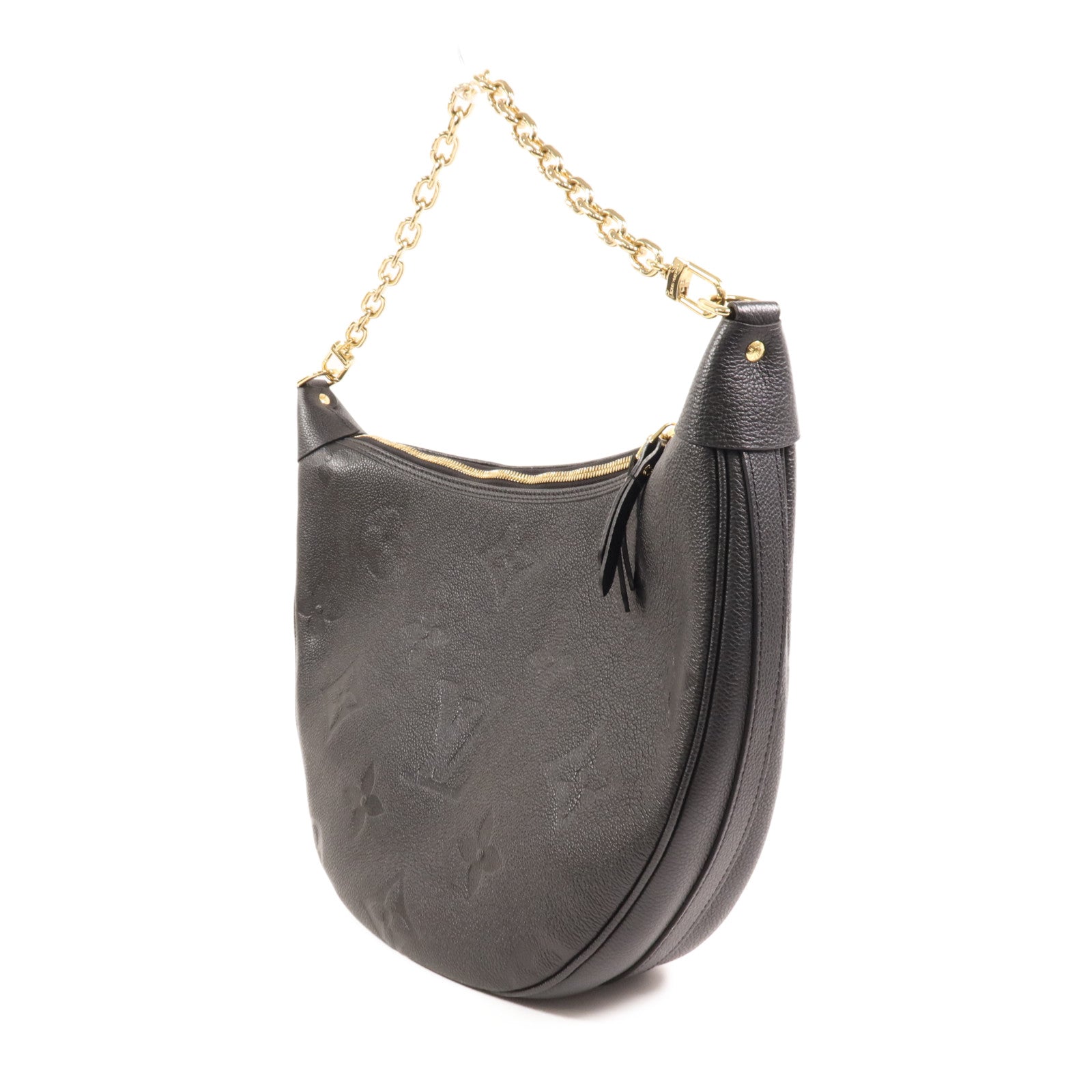LOUIS VUITTON Monogram Empreinte Loop Hobo金扣手挽肩背兩用袋