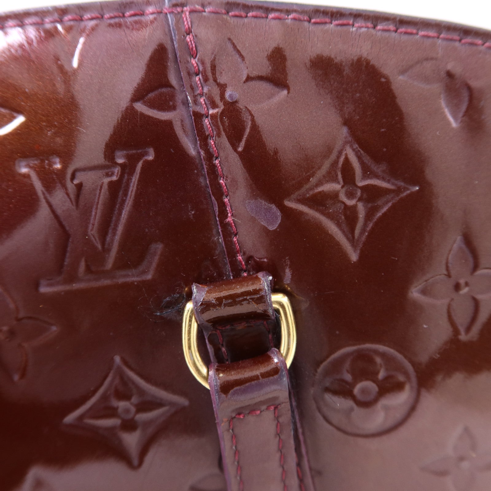 LOUIS VUITTON Vernis Avalon MM金扣肩背袋