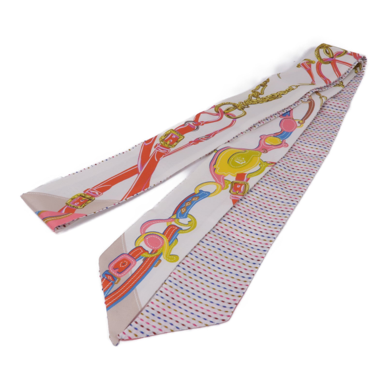 HERMES 絲質Long Twilly絲巾
