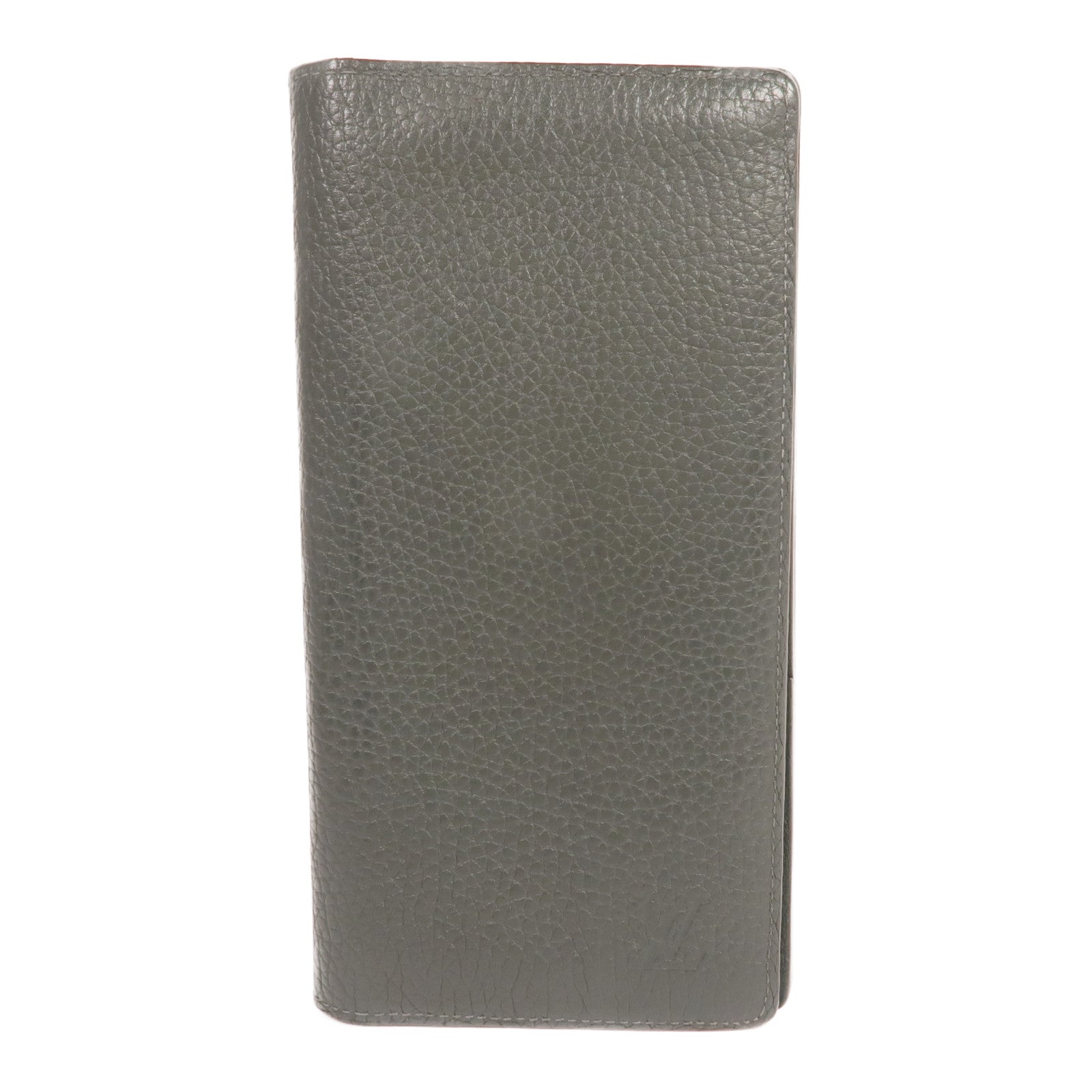 LOUIS VUITTON 牛皮皮革Brazza Long Wallet銀扣長錢包