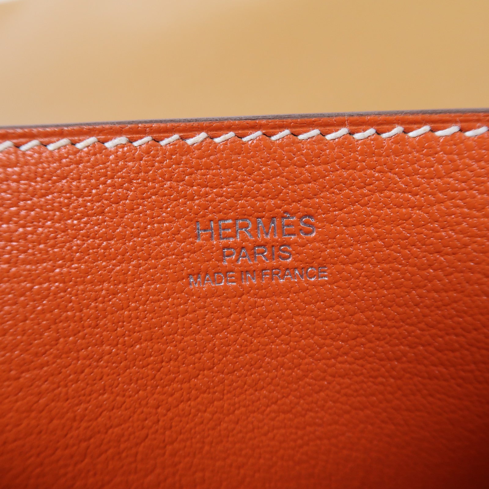 HERMES Novillo皮革Opli Chaine 24銀扣鏈帶肩背袋Toffee/太妃糖色